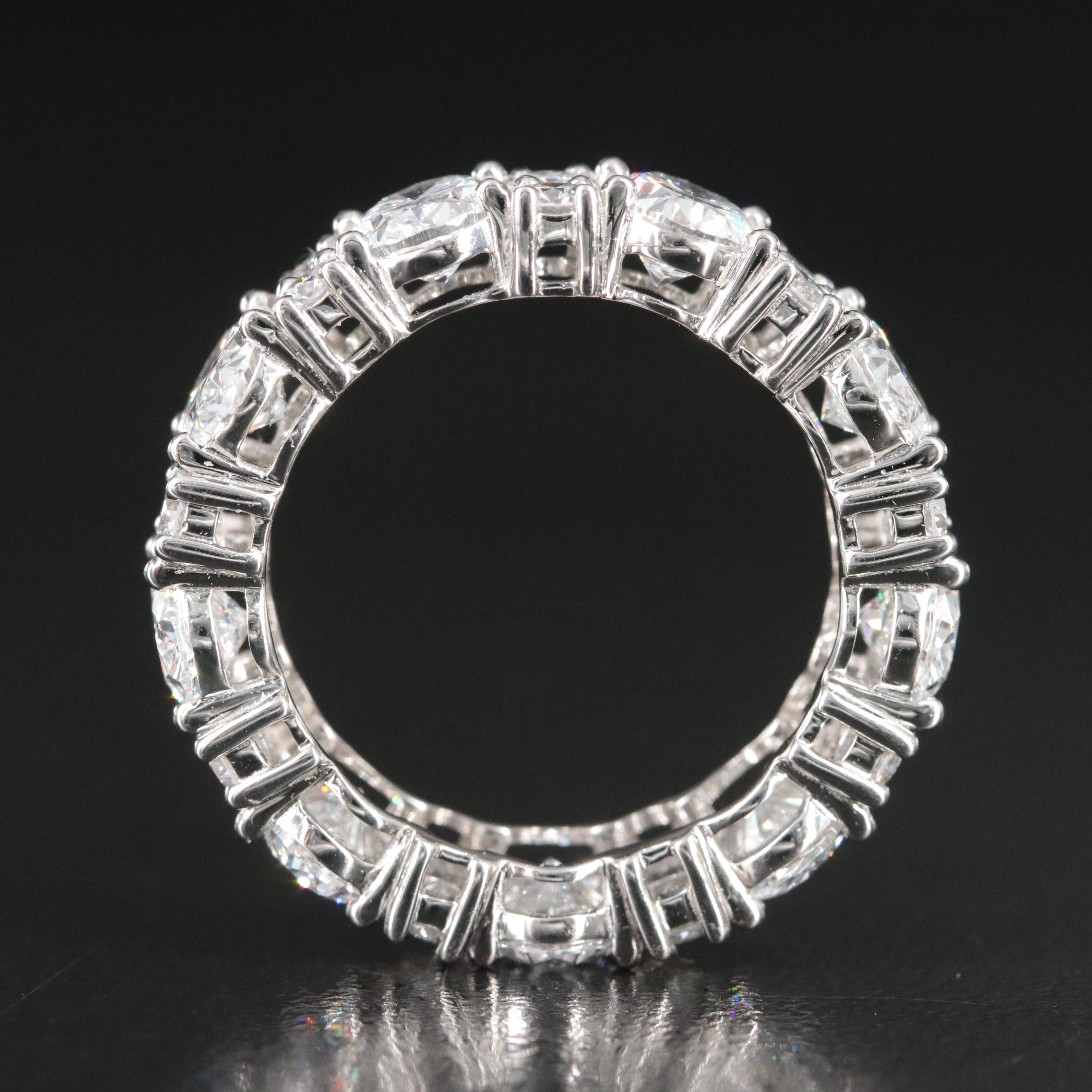 Platinum 8.14 CTW Lab Grown Diamond Eternity Band
