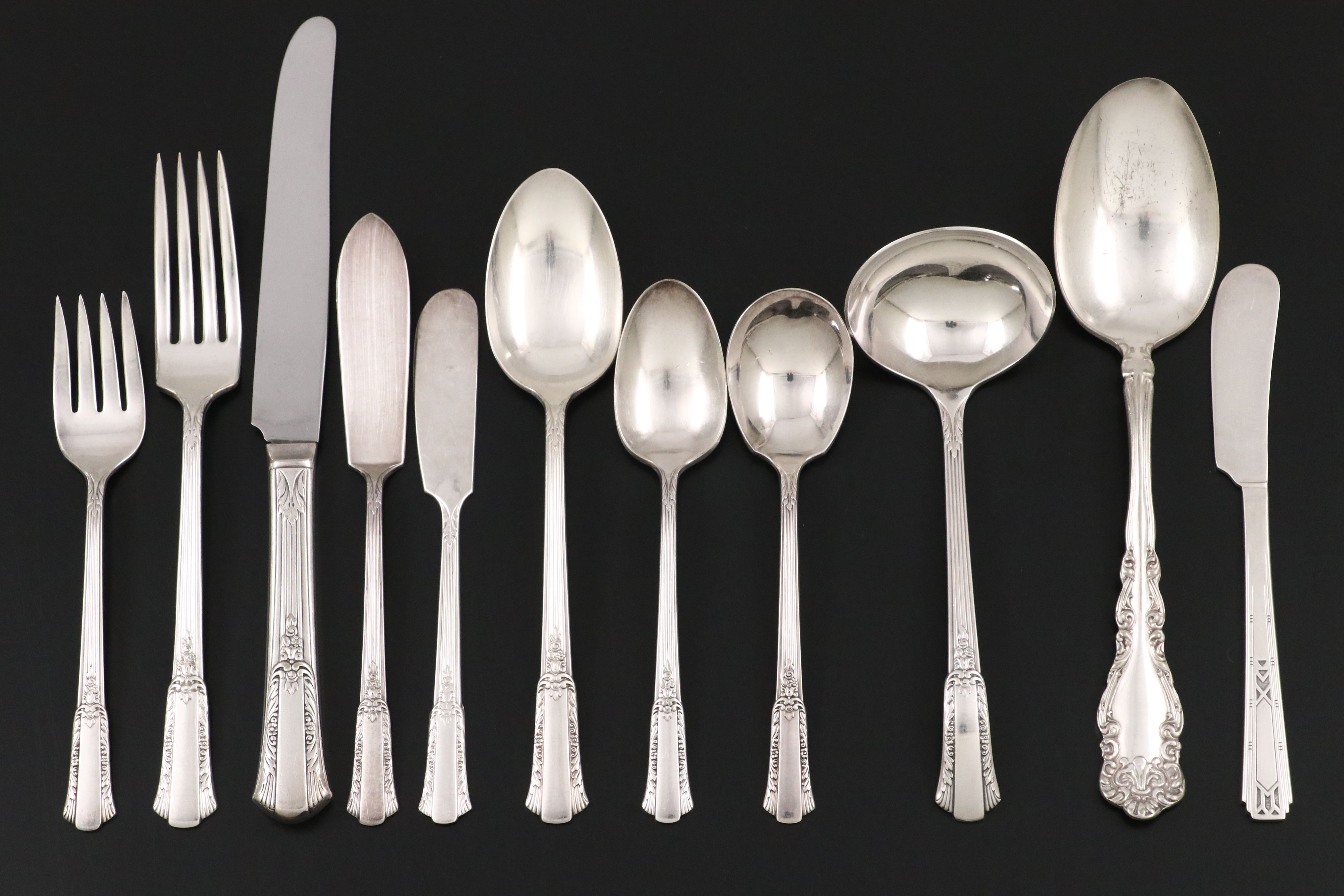 Wm. Rogers International Silver "Treasure" Silver Plate Flatware, 1940