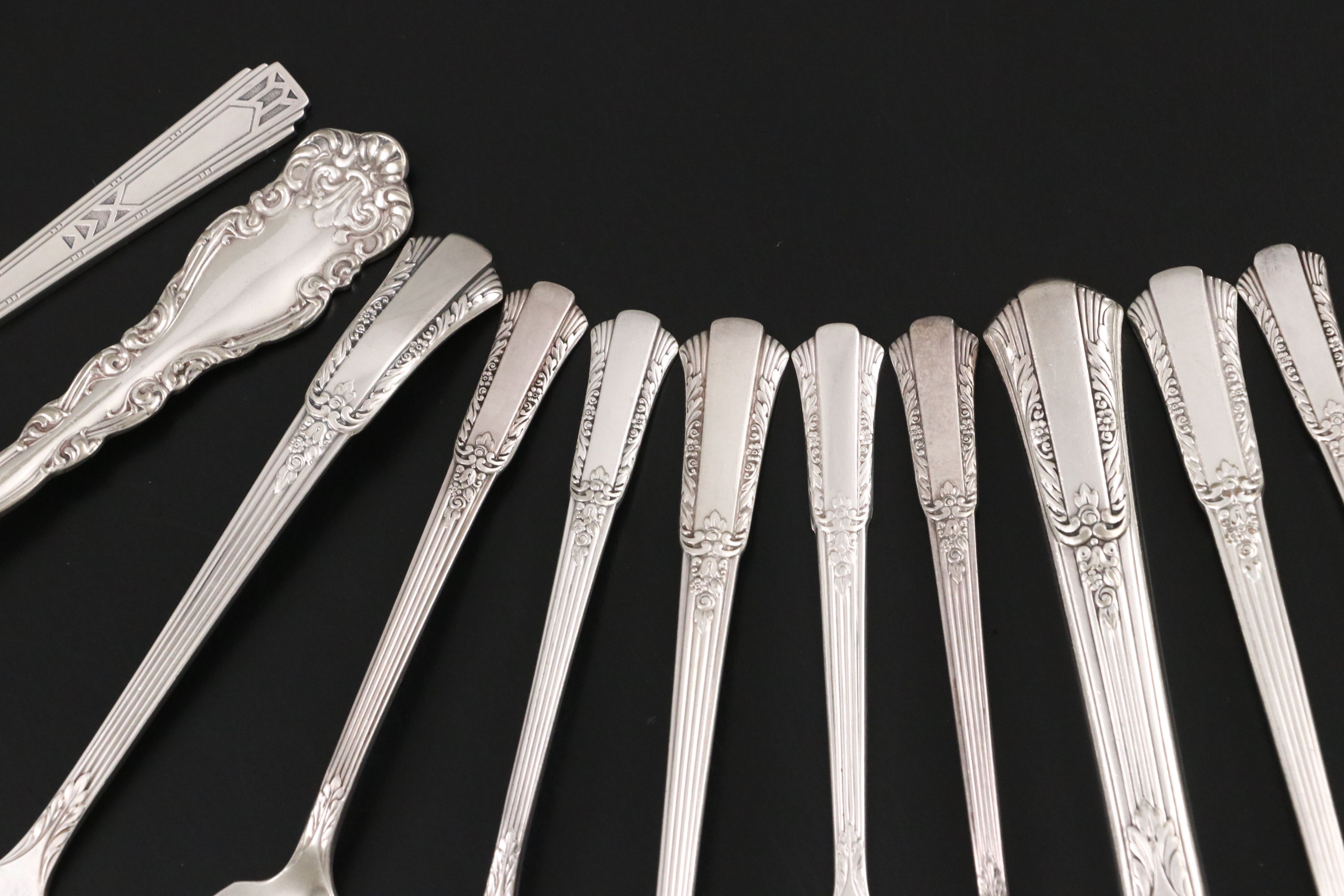 Wm. Rogers International Silver "Treasure" Silver Plate Flatware, 1940