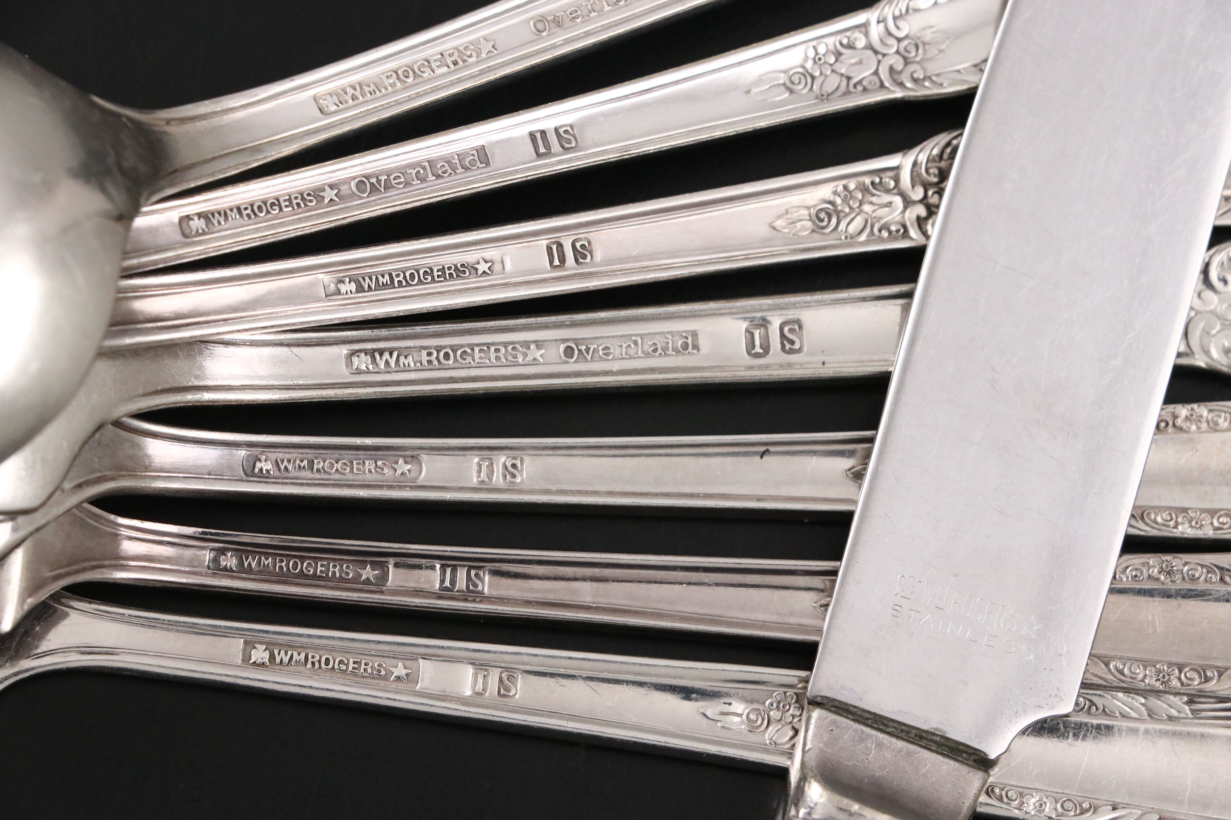 Wm. Rogers International Silver "Treasure" Silver Plate Flatware, 1940