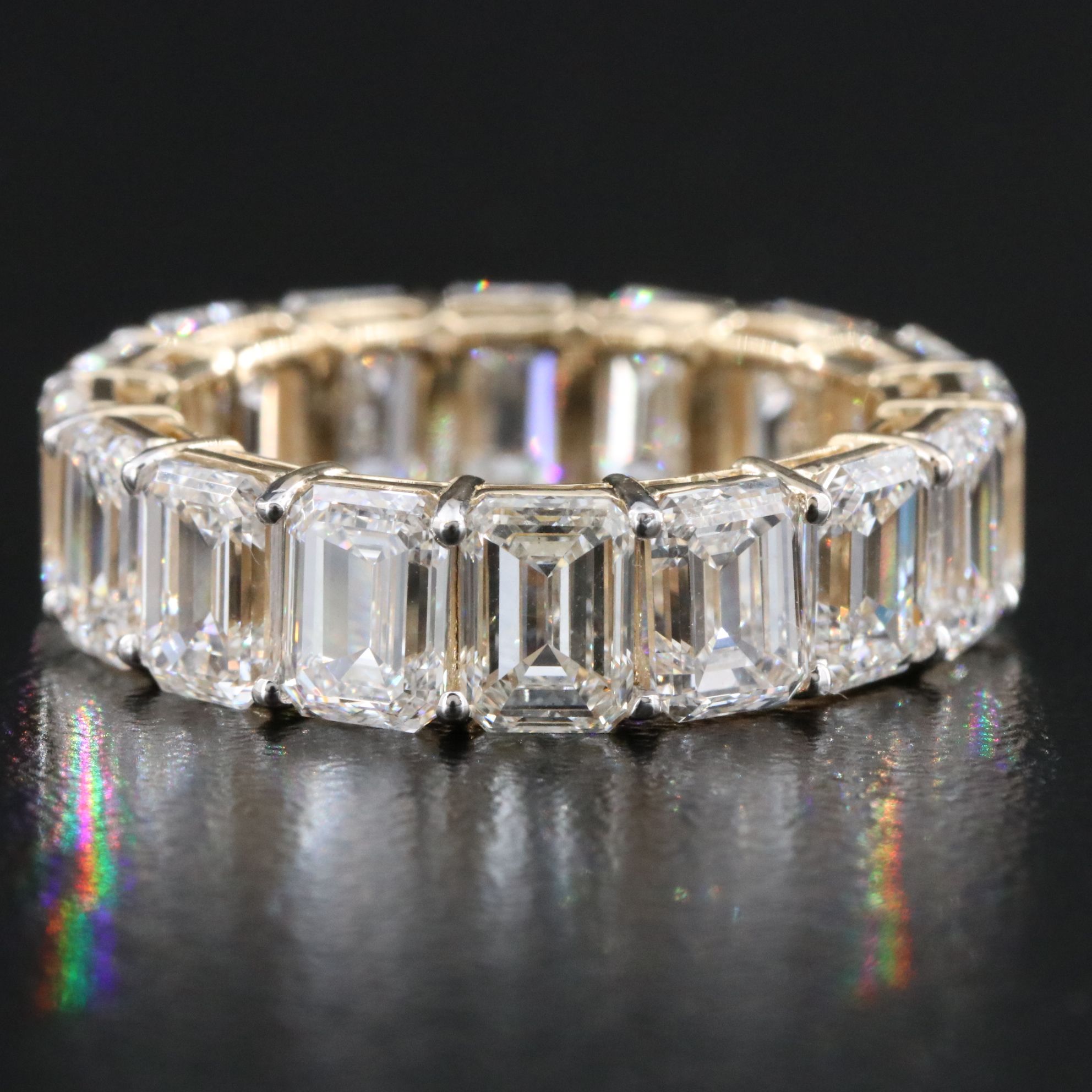 14K 9.71 CTW Lab Grown Diamond Eternity Band
