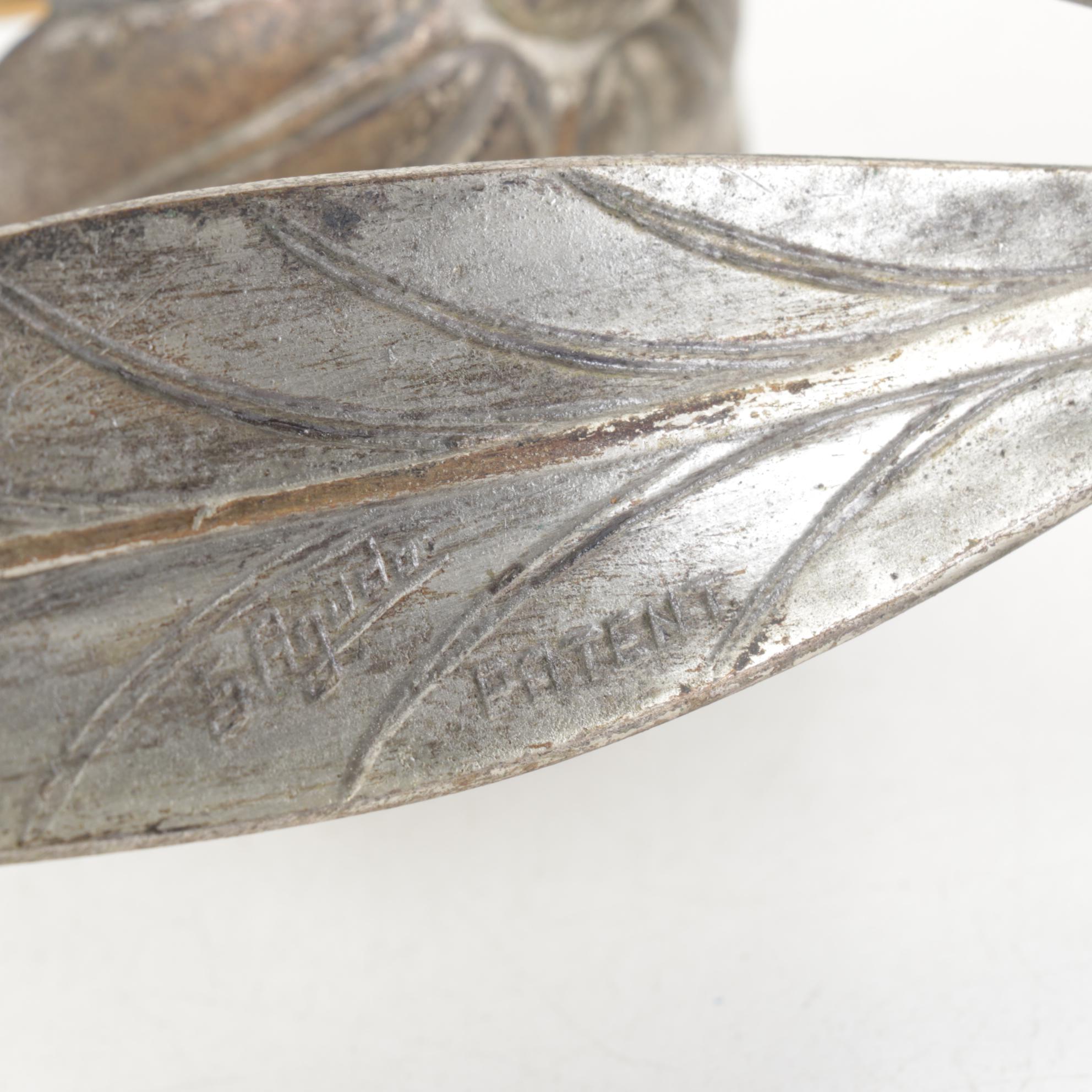 S. Agudo Mid-Century Metal Flowers With Removable Petal Individual Ashtrays