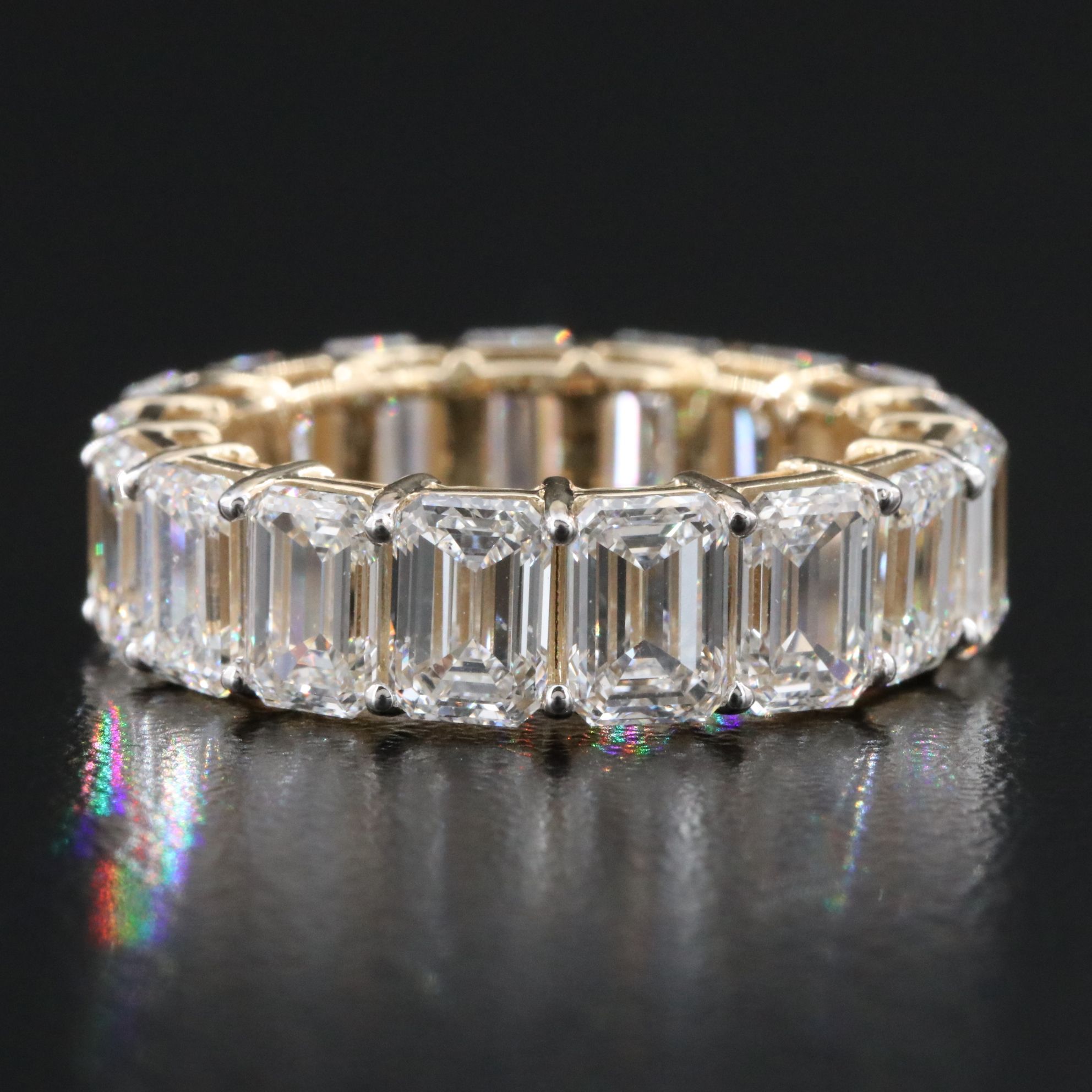 14K 9.29 CTW Lab Grown Diamond Eternity Band