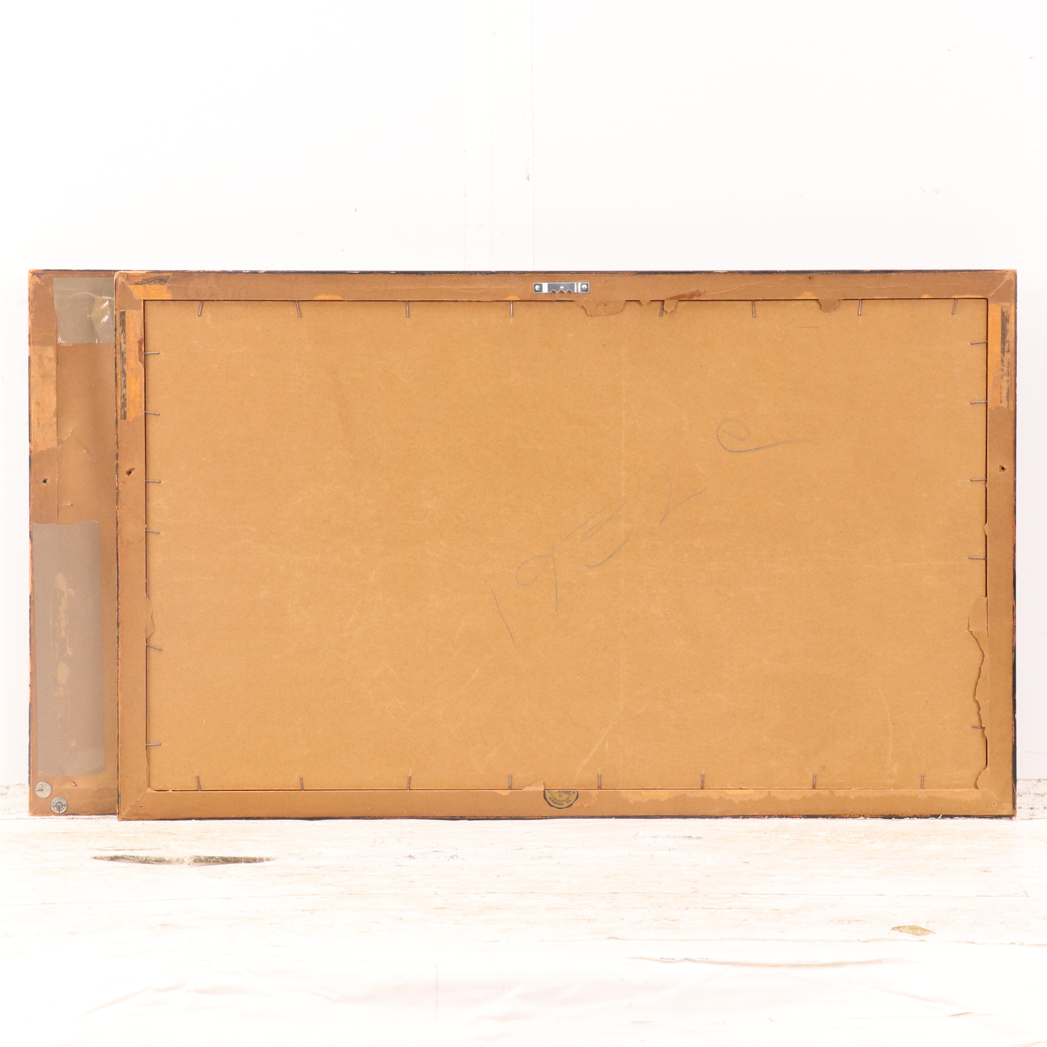 Landscape Etchings Including Coastal Village Scene, Circa 1920