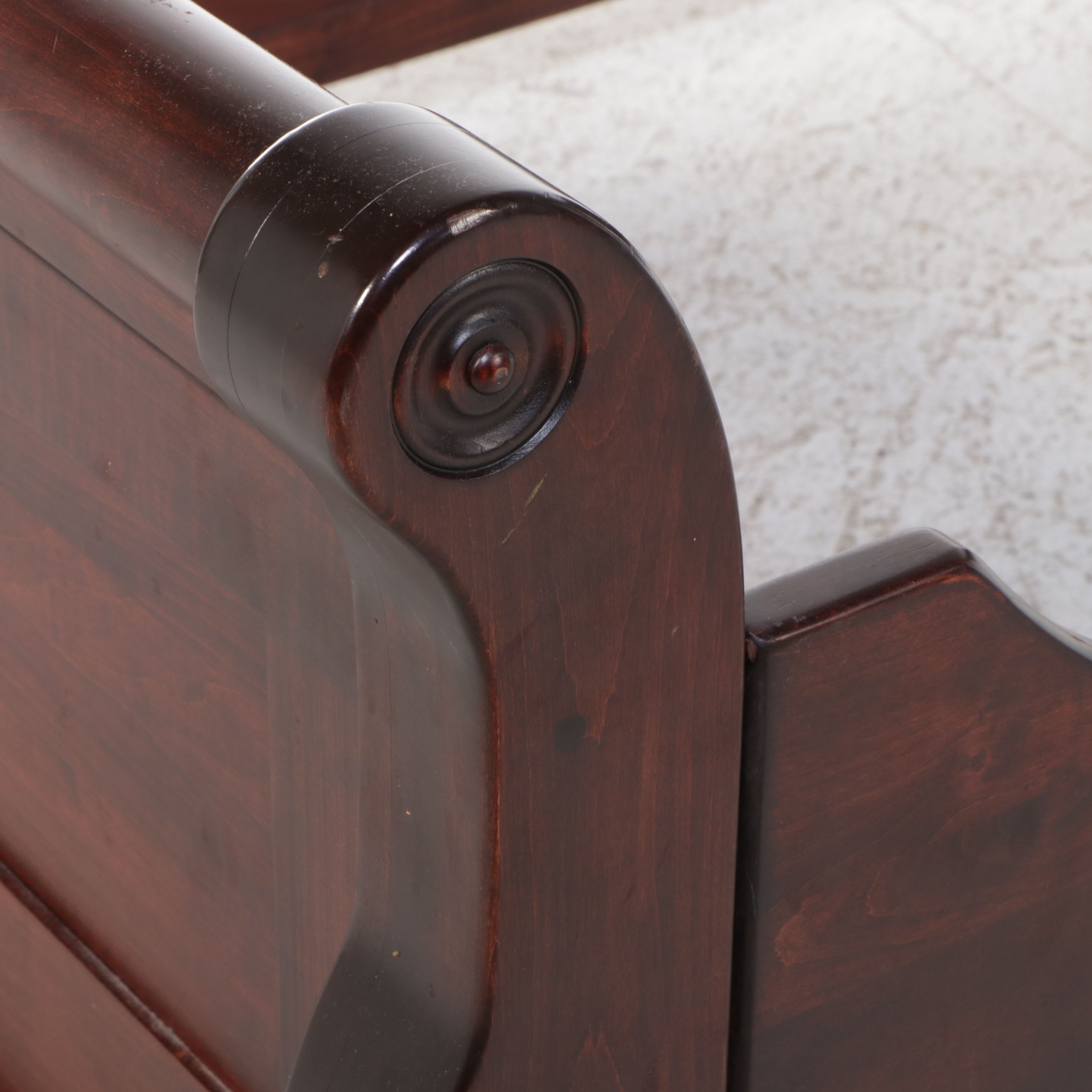 Pair of Yutzy Woodworking Maple Twin Size Sleigh Beds