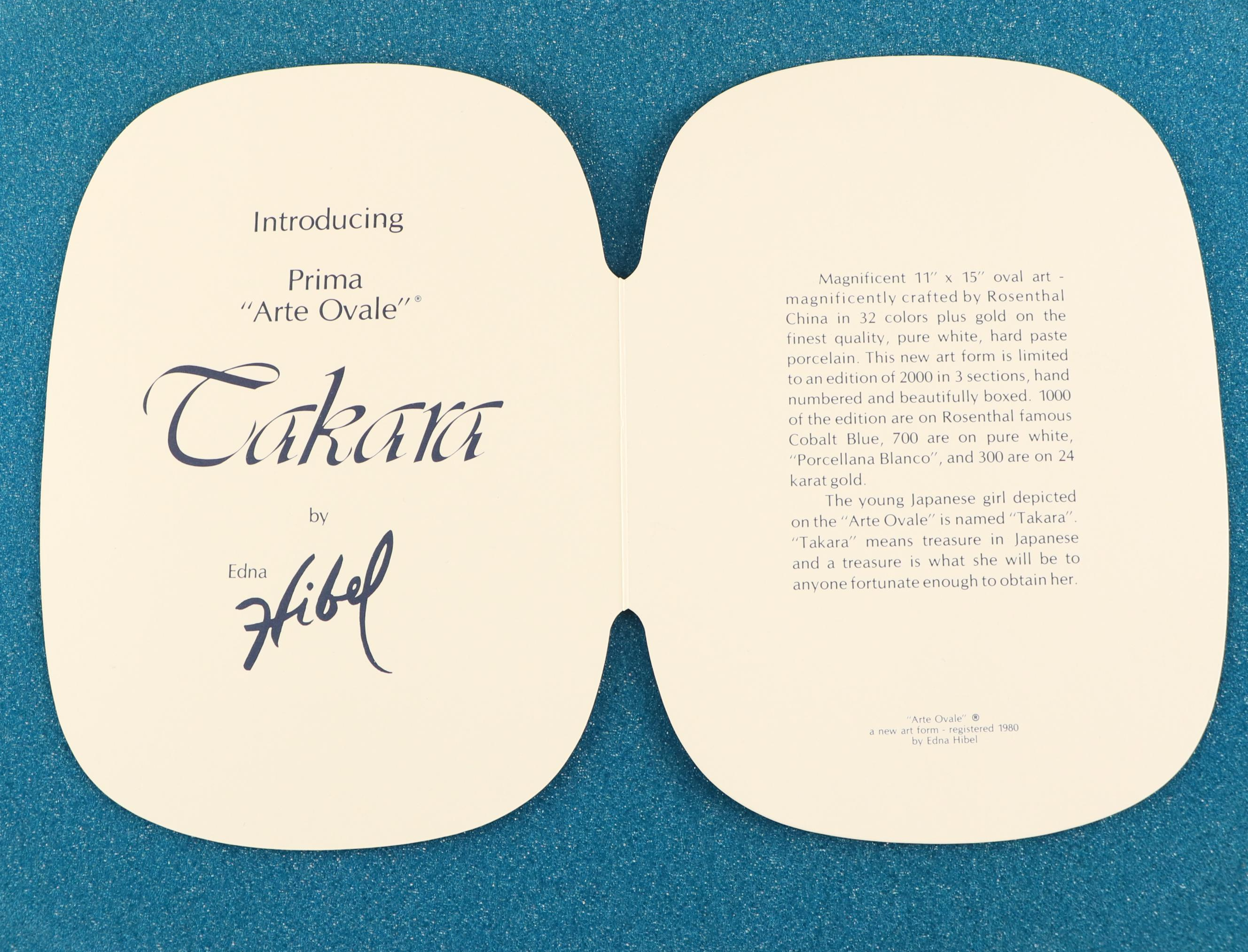 Edna Hibel for Rosenthal Limited Edition Arte Ovale "Takara" Porcelain Plate