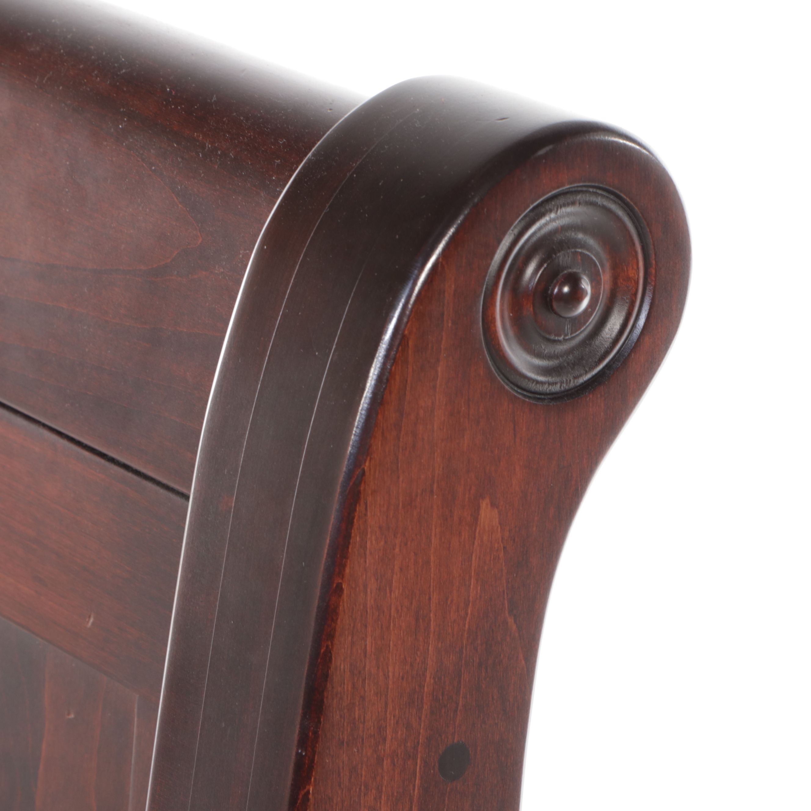 Pair of Yutzy Woodworking Maple Twin Size Sleigh Beds