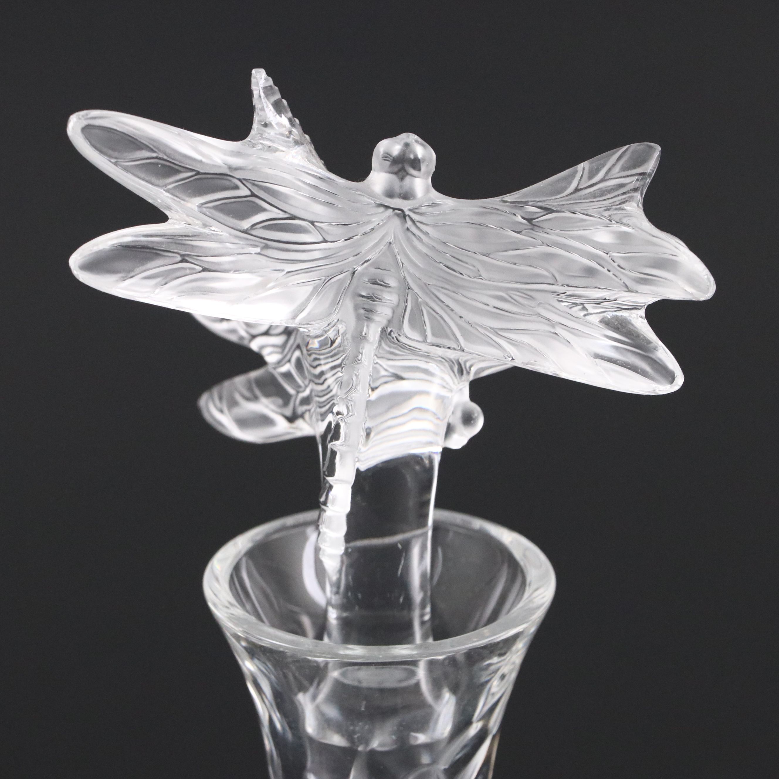 Lalique Limited Edition "Libellule" Crystal Dragonfly Decanter, 2008