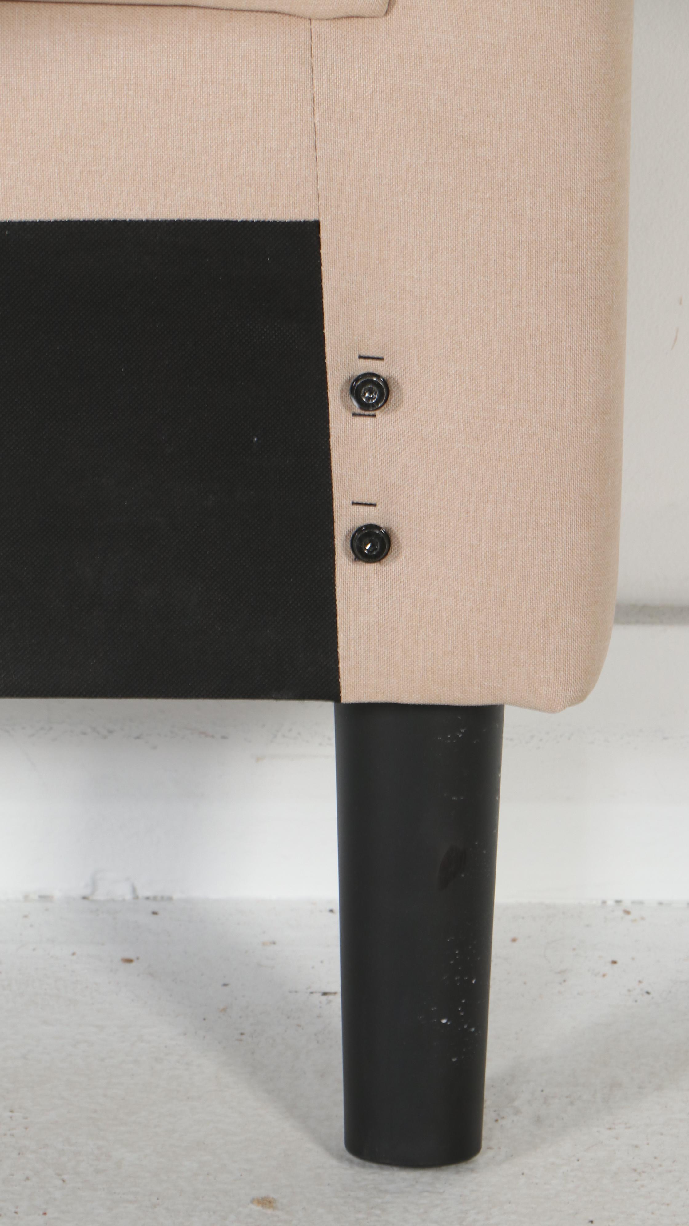 Modern Tufted Linen Queen Bed Frame