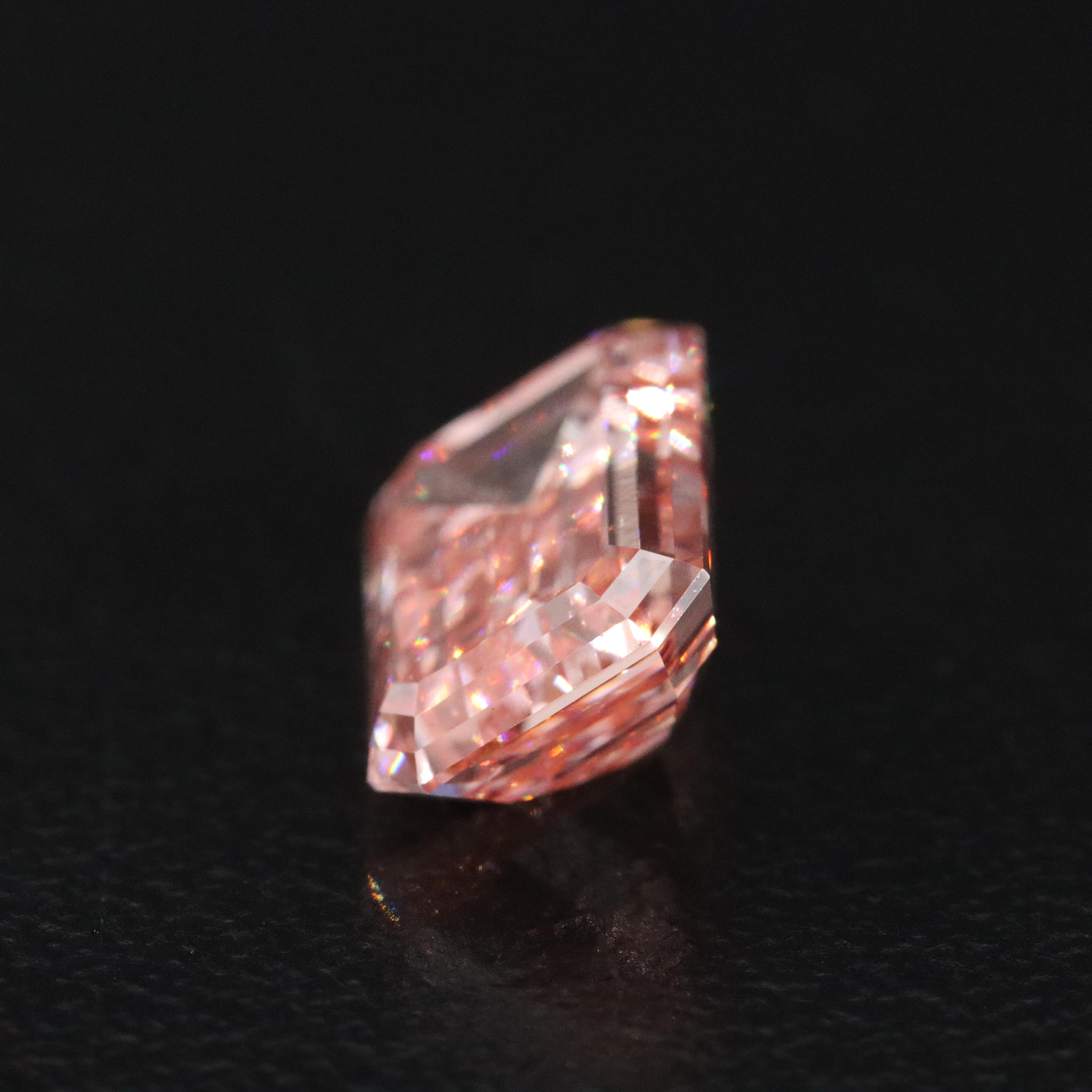 Loose 3.07 CT Lab Grown Fancy Pink Diamond with IGI Report