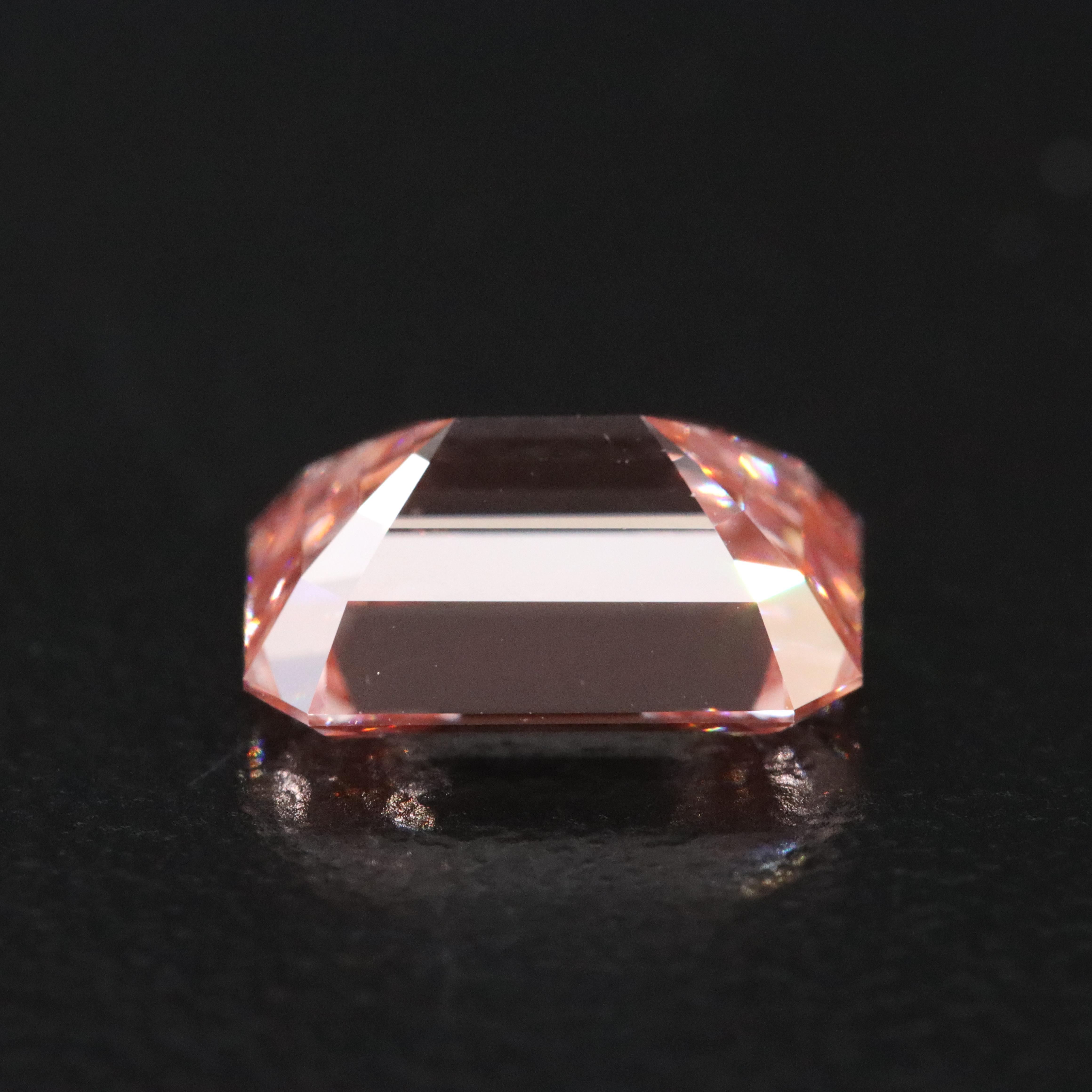 Loose 3.07 CT Lab Grown Fancy Pink Diamond with IGI Report