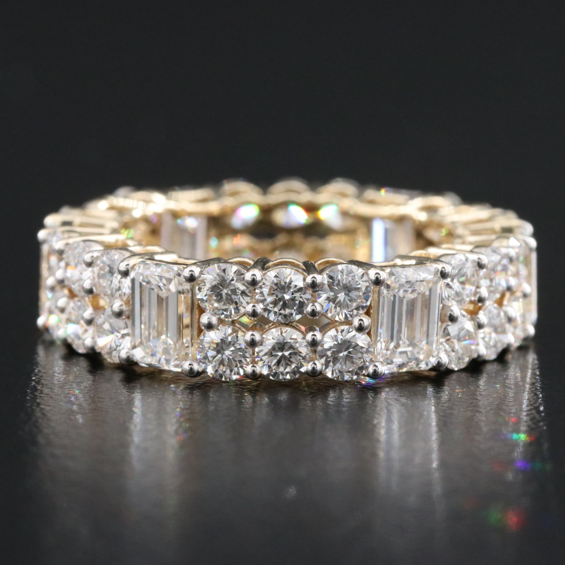 14K 6.20 CTW Lab Grown Diamond Eternity Band