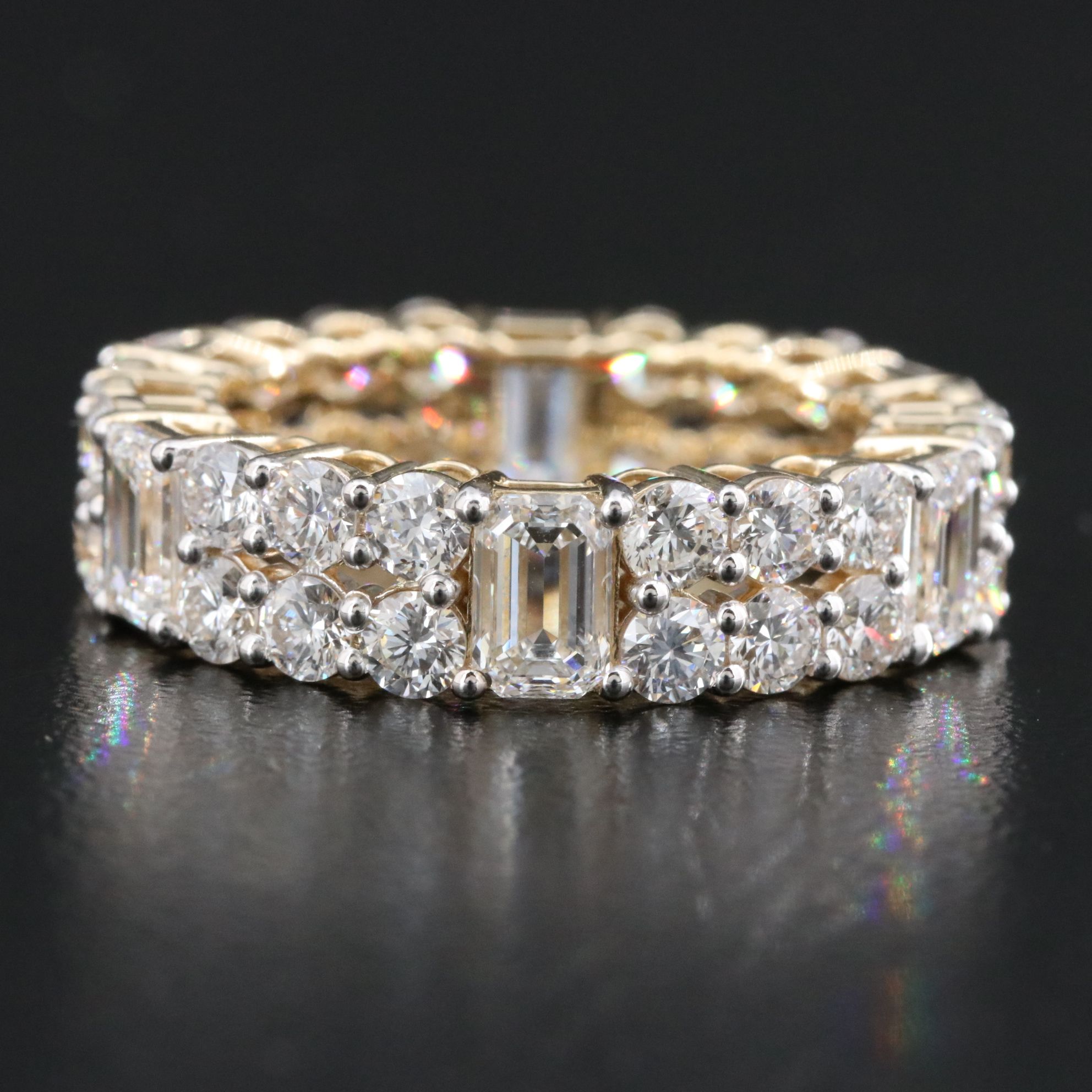 14K 6.20 CTW Lab Grown Diamond Eternity Band