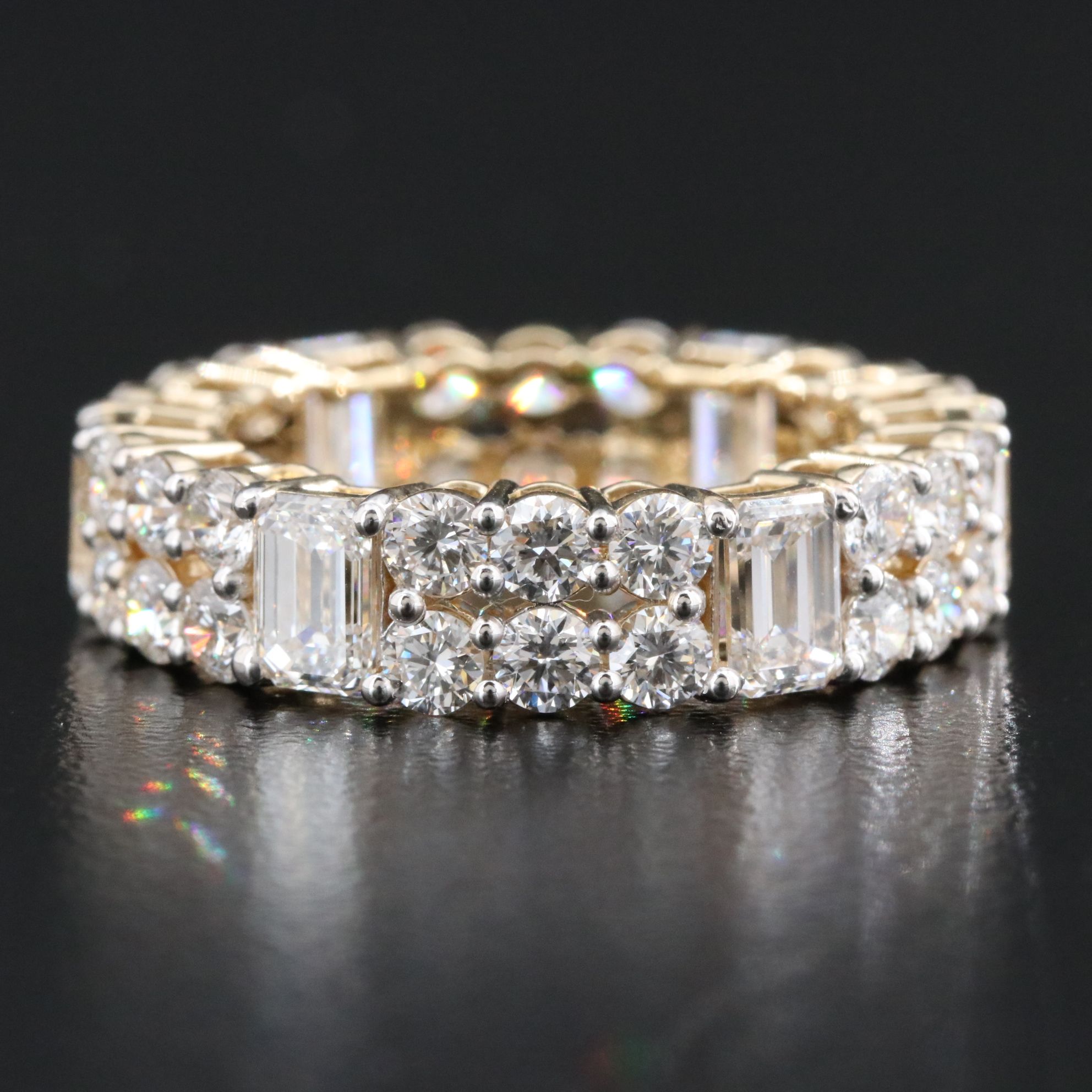 14K 6.20 CTW Lab Grown Diamond Eternity Band