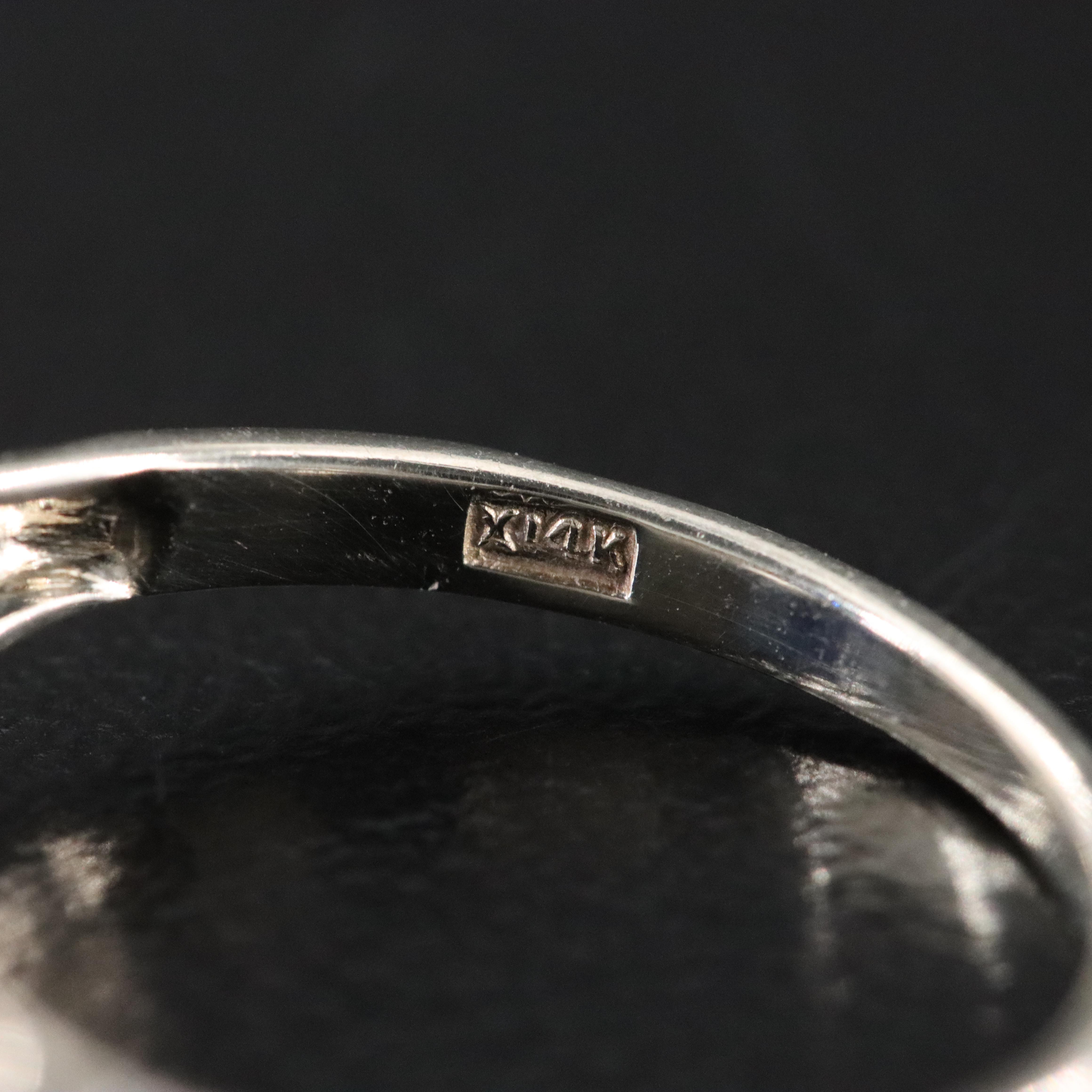 14K Sapphire Lattice Ring