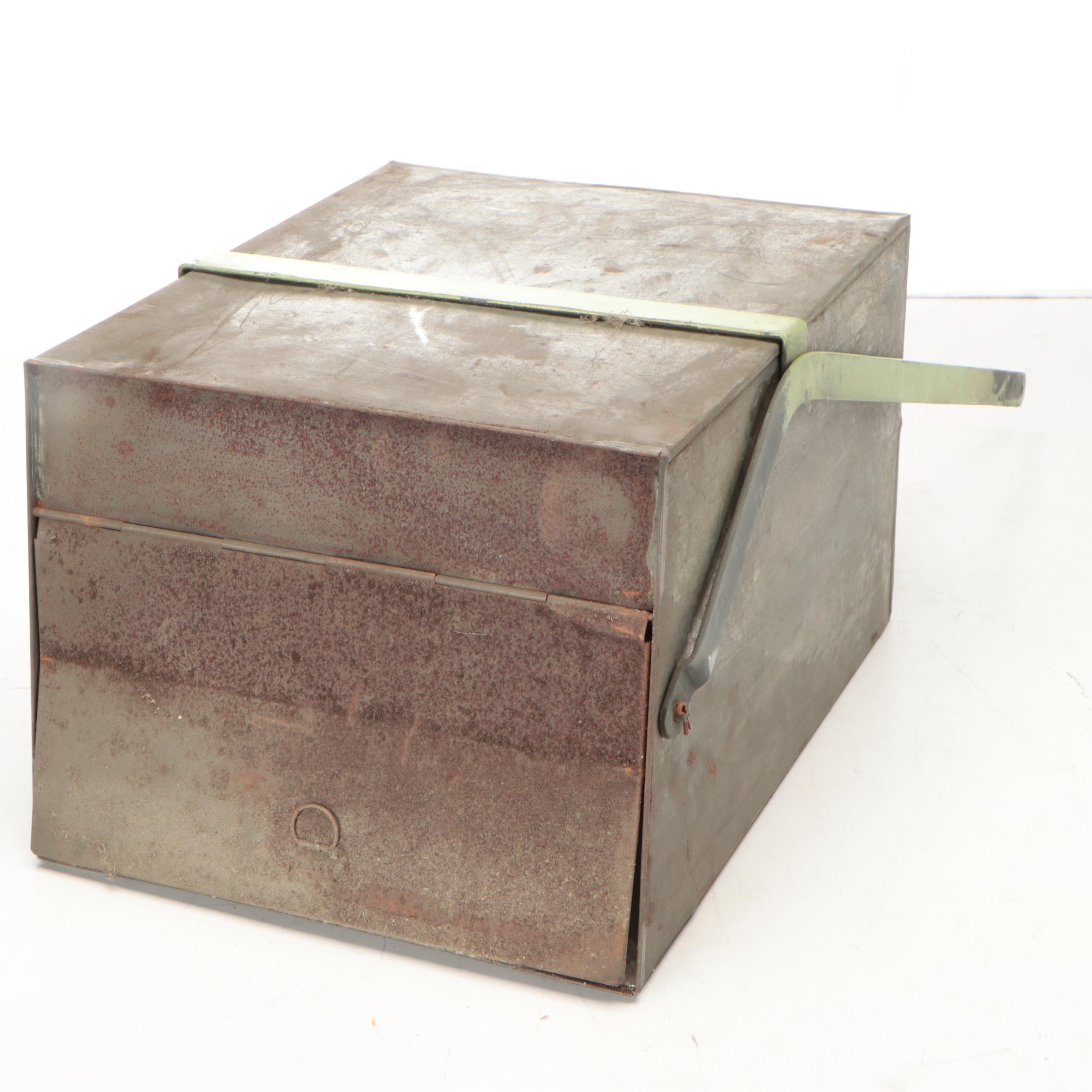 Hoosier Cupboard Flour Bin and Sifter, with Cyclone Seed Sewer