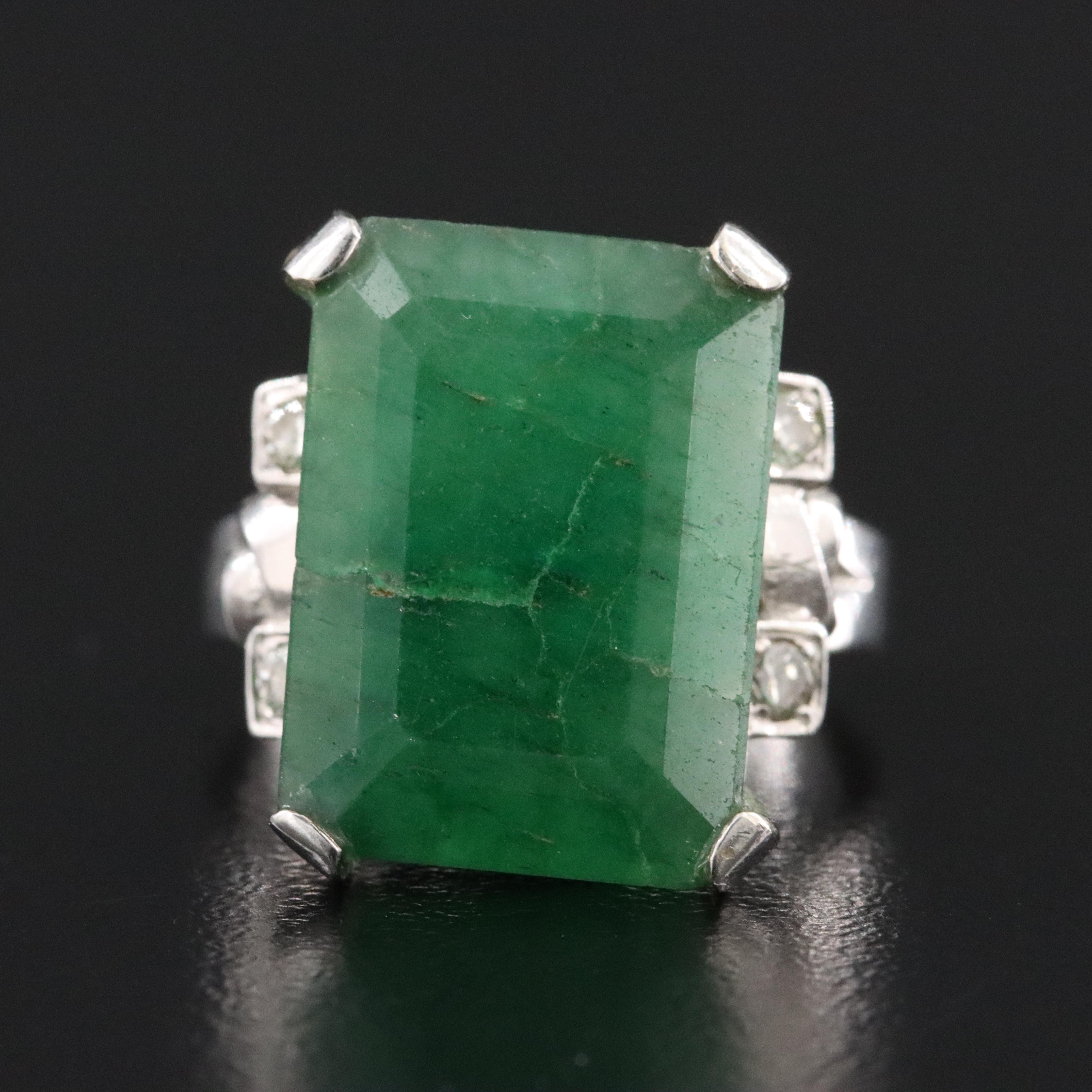 14K Quartz and 0.20 CTW Diamond Ring