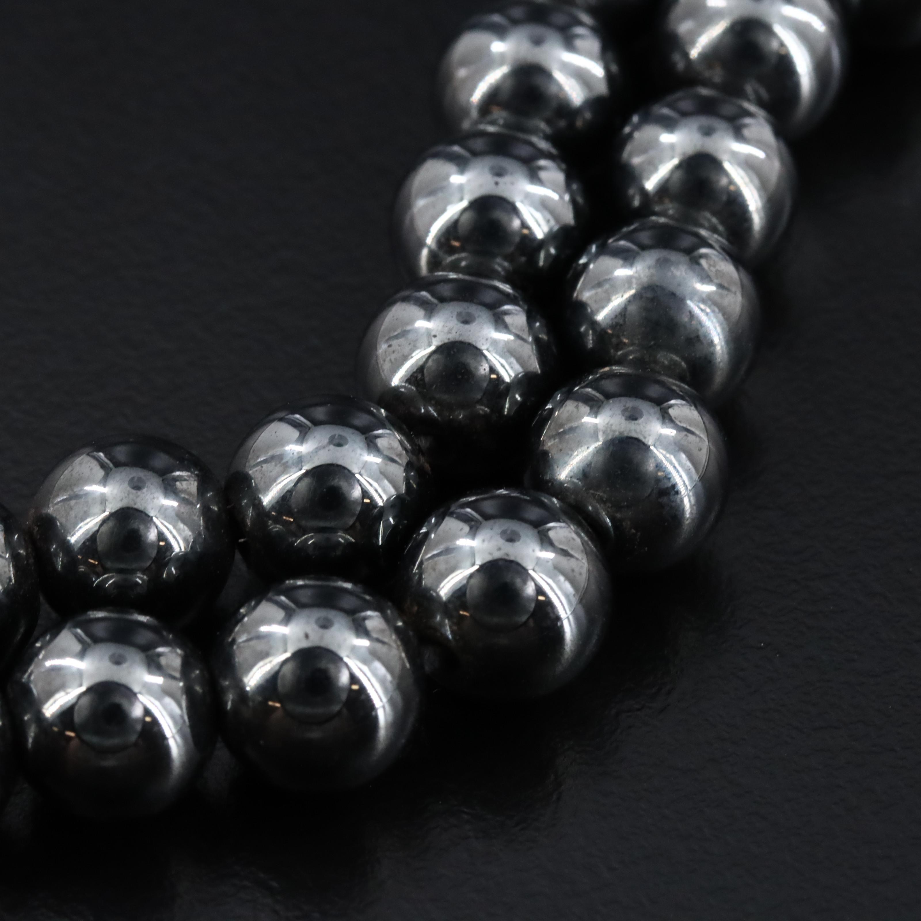 Magnetite Bead Bracelet