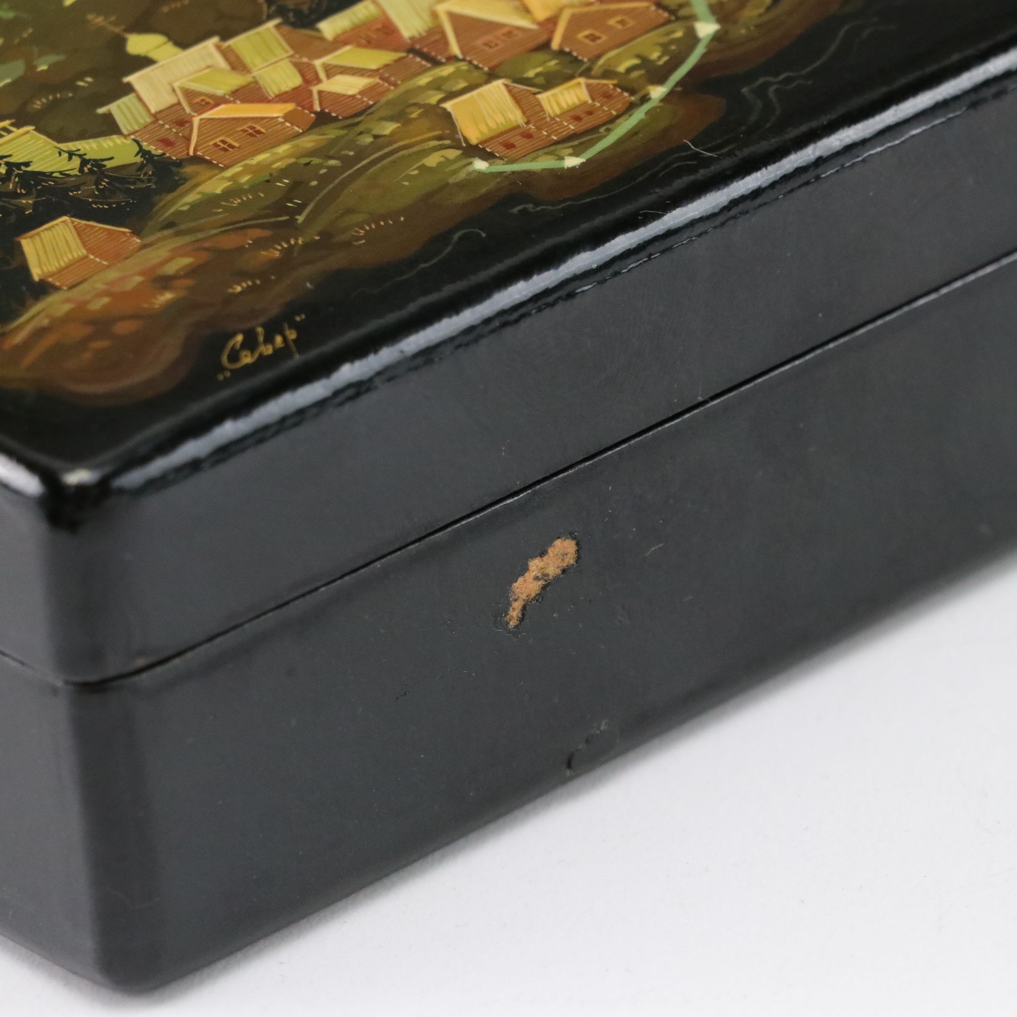 Hand-Painted Russian Lacquerware Miniature Boxes