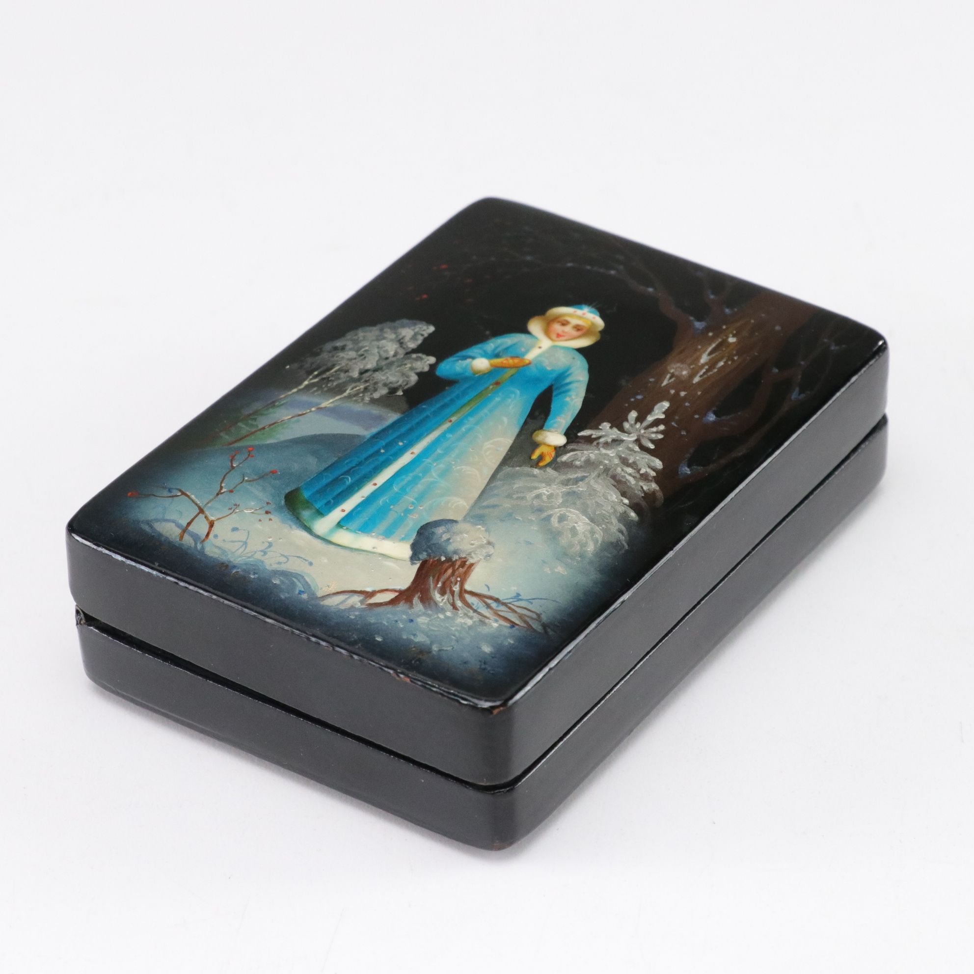 Hand-Painted Russian Lacquerware Miniature Boxes