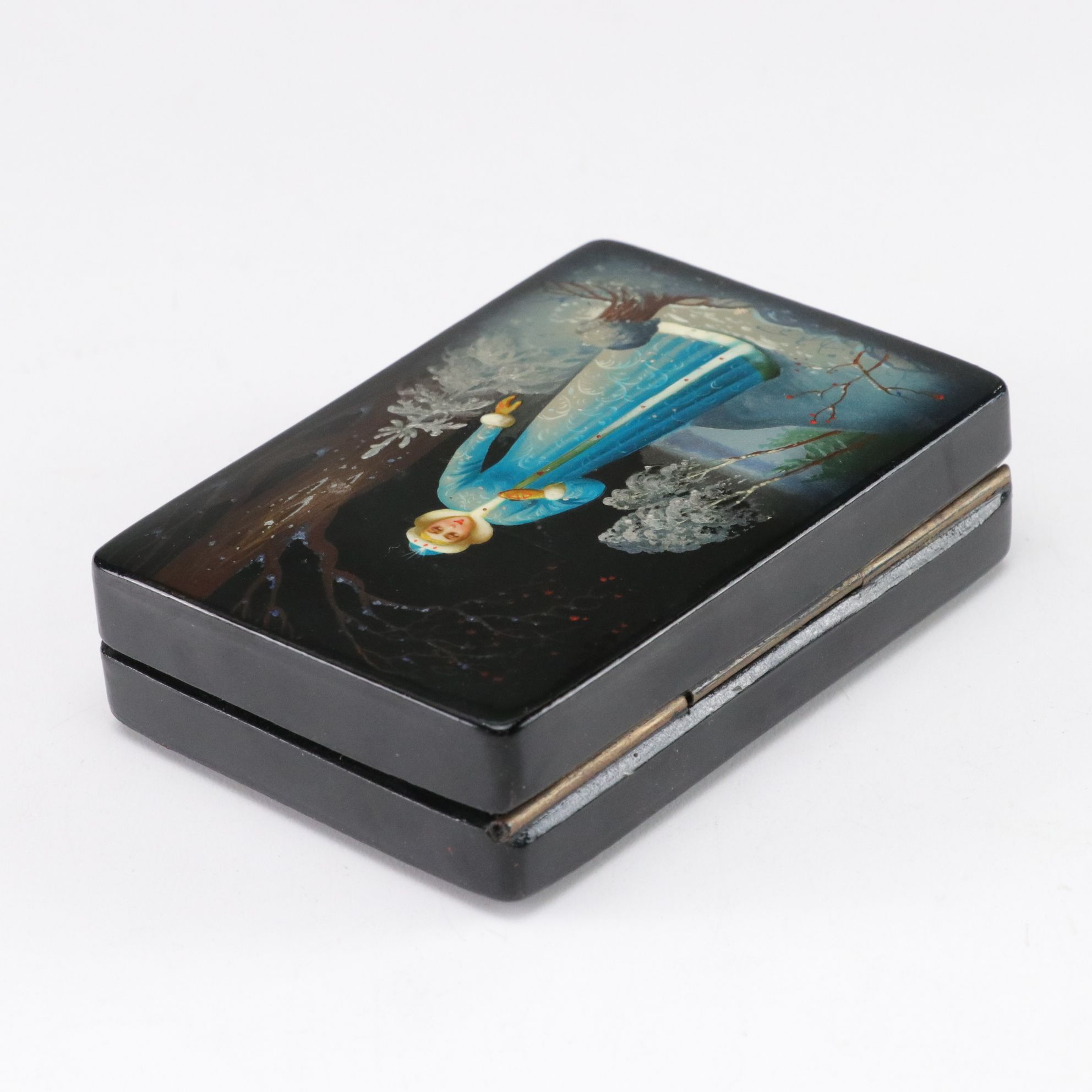 Hand-Painted Russian Lacquerware Miniature Boxes