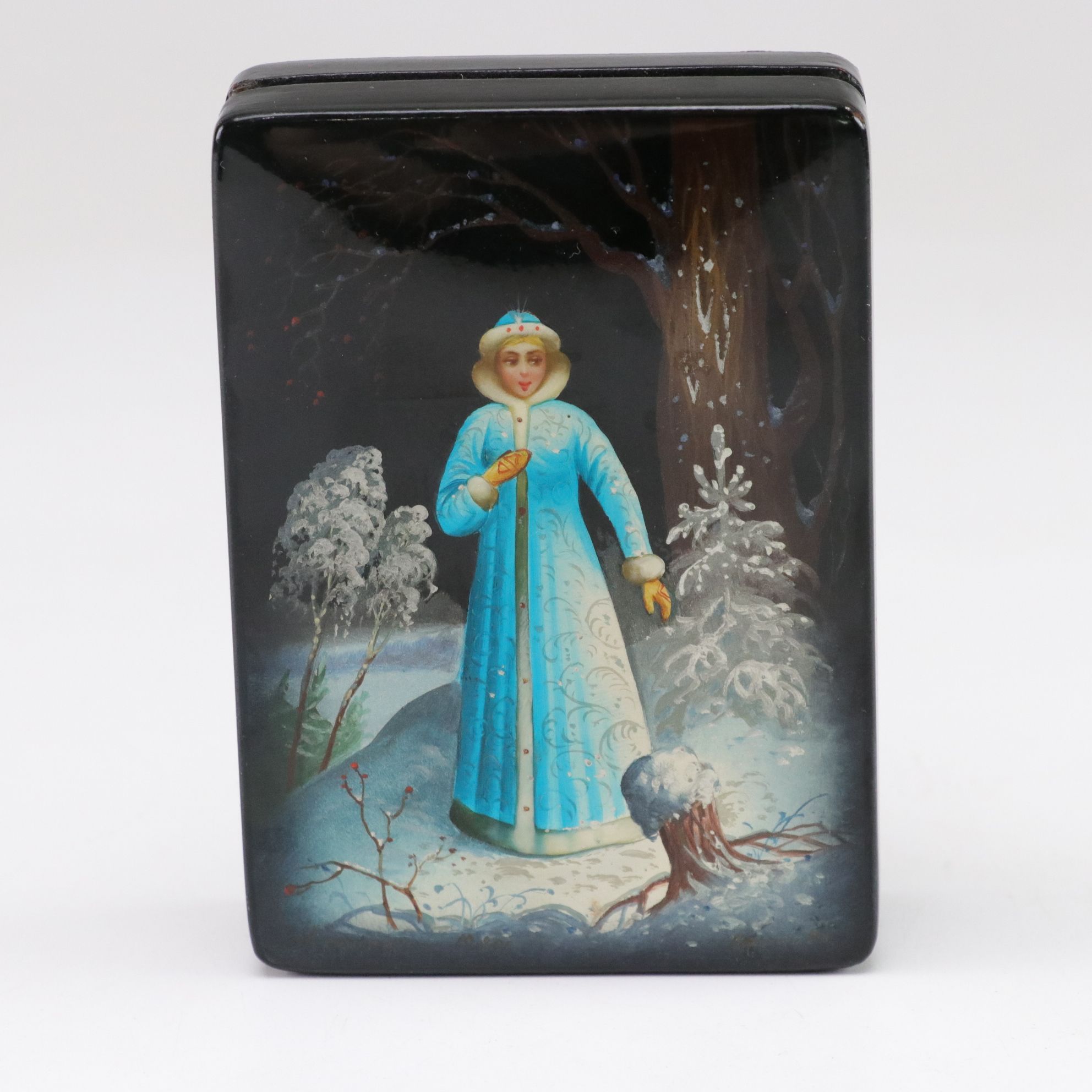 Hand-Painted Russian Lacquerware Miniature Boxes