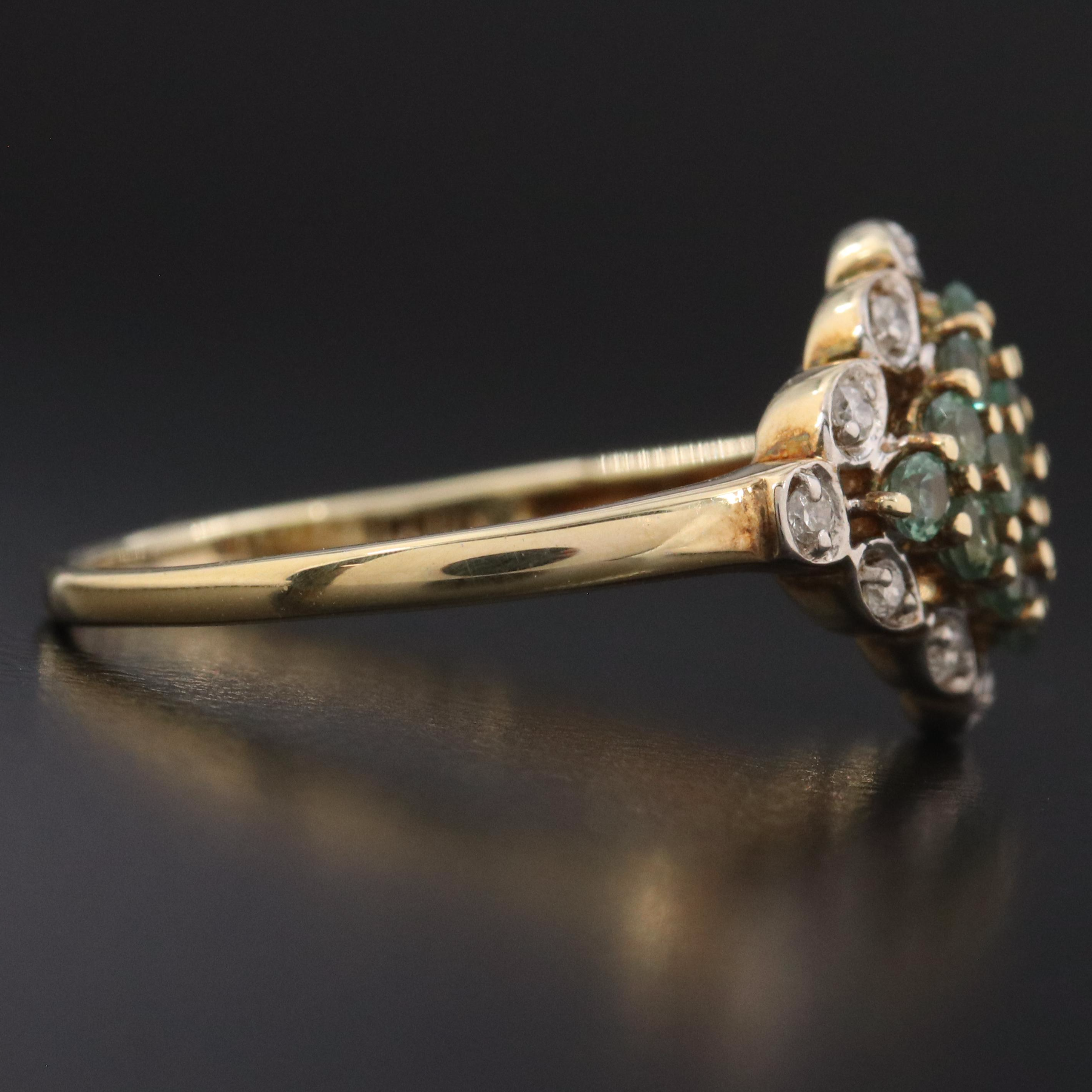 Sterling Alexandrite and Diamond Ring