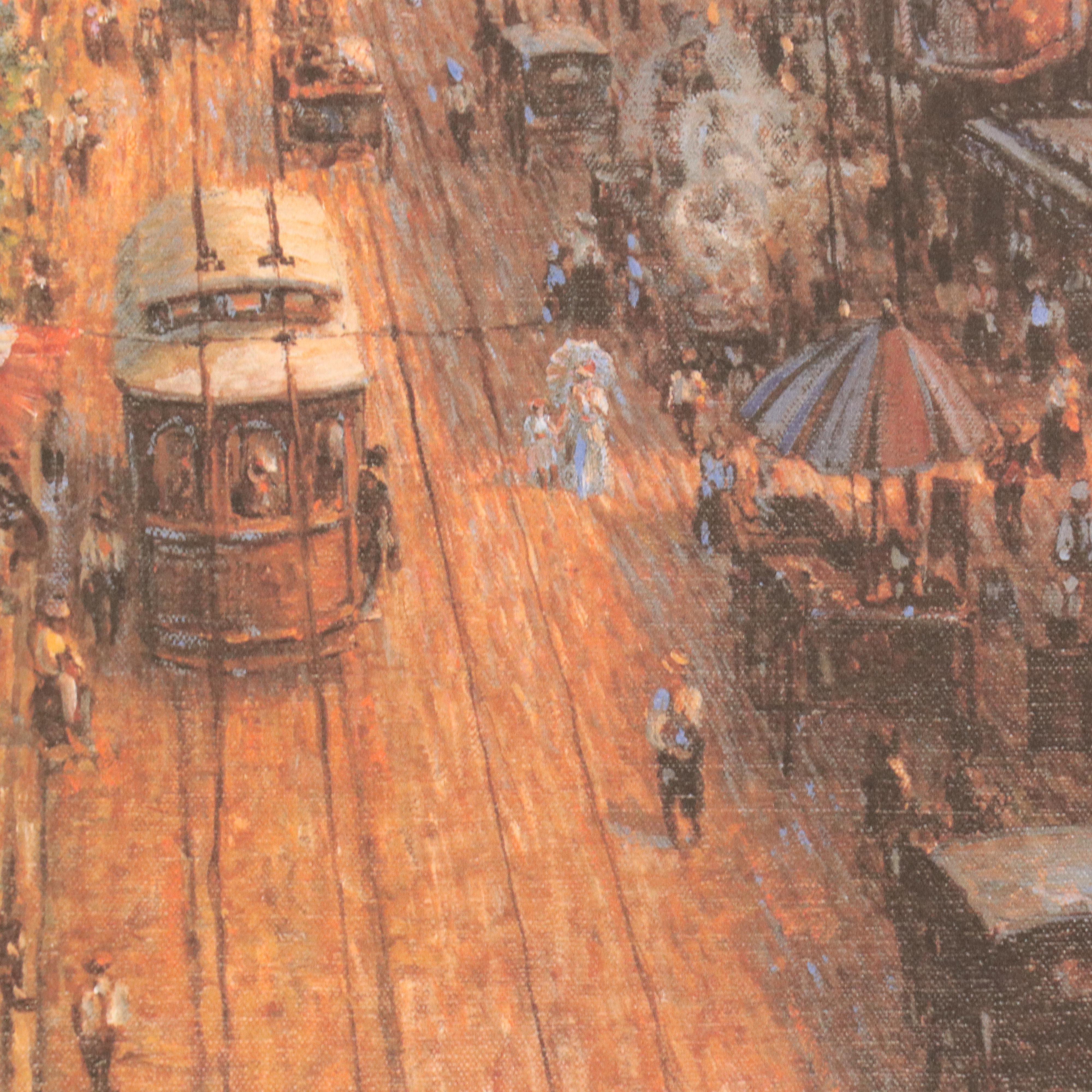 Frank McElwain Offset Lithgraph "Cincinnati Celebrates the Fourth"