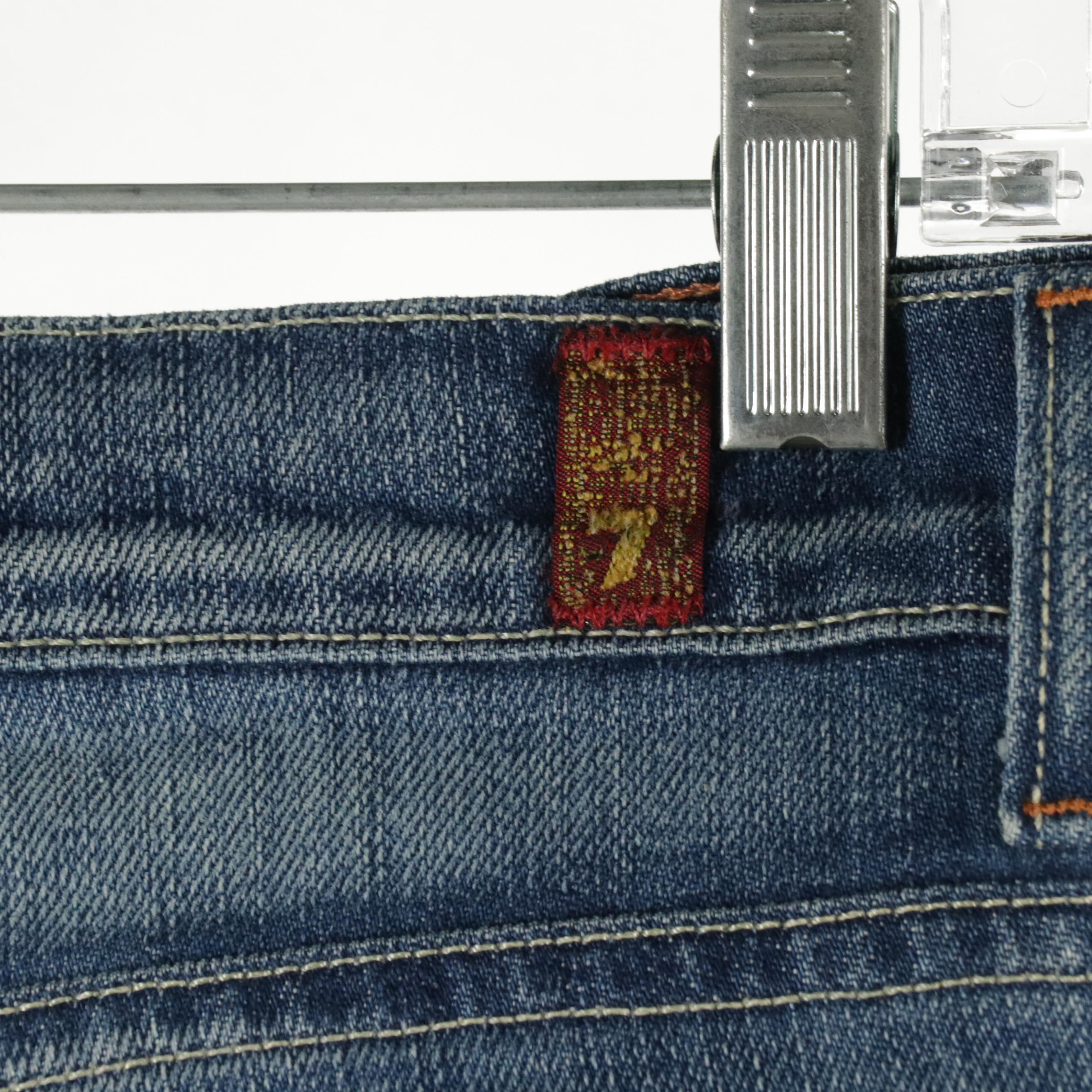 7 For All Mankind "Boy Cut" Denim Jeans with DKNY Black Rayon Blend T-Shirt