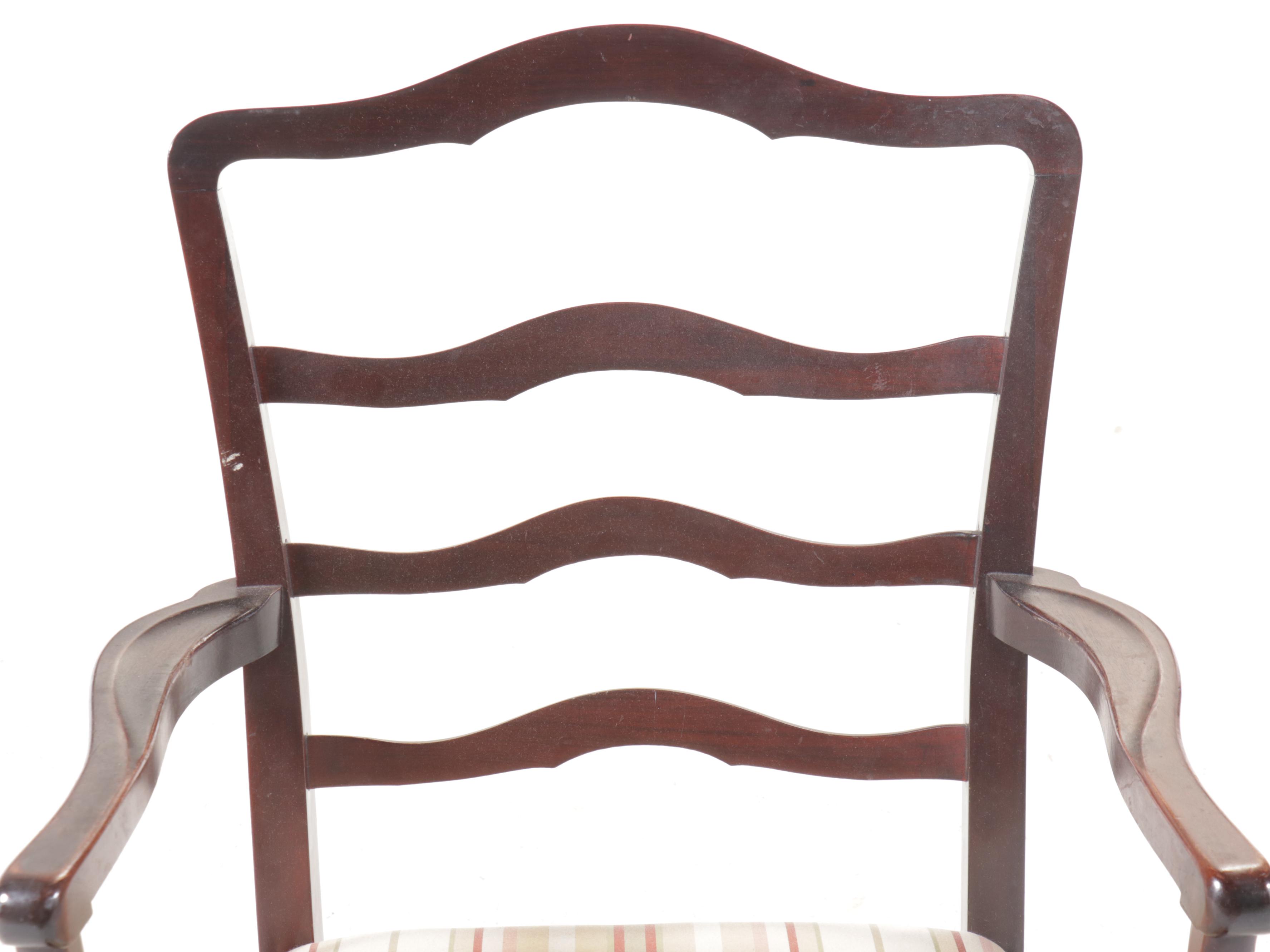 Drexel "New Travis Court" Mahogany Dining Table with Chippendale Style Chairs