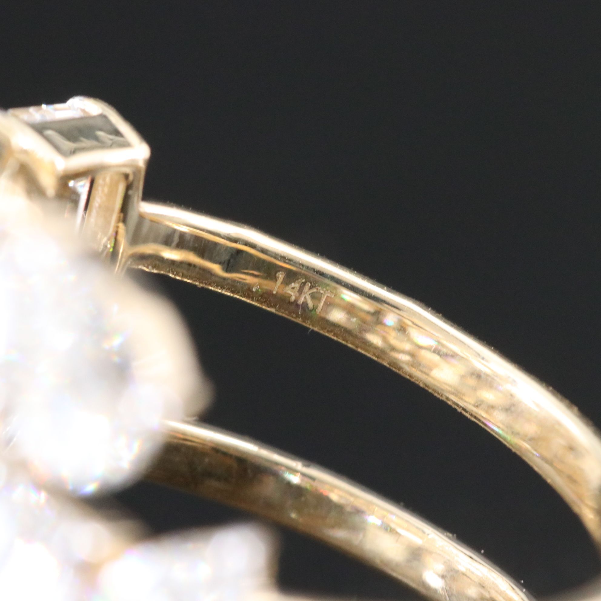 14K 6.14 CTW Lab Grown Diamond Row Ring