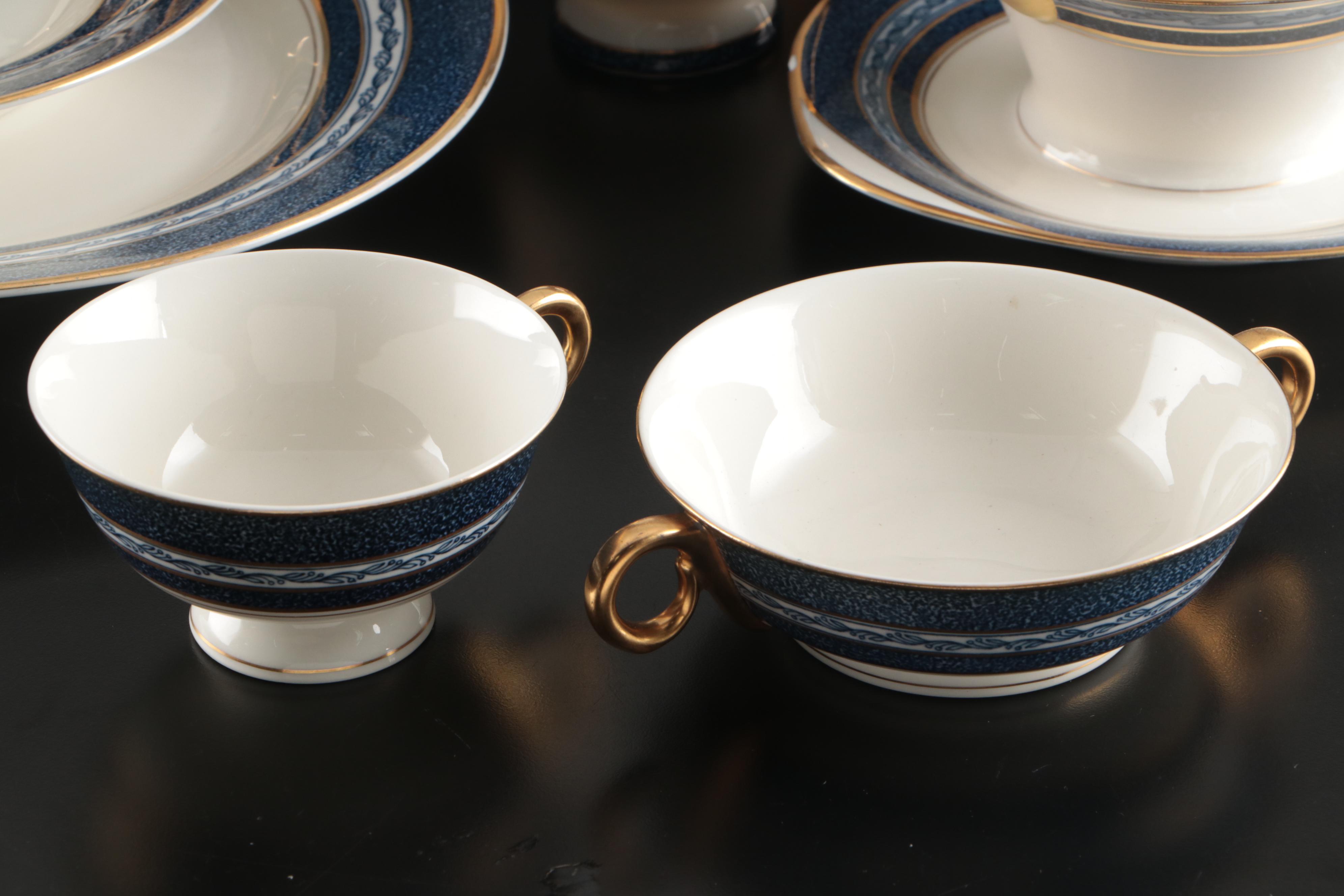 Haviland "Mosaic Cobalt Blue" Porcelain Dinnerware