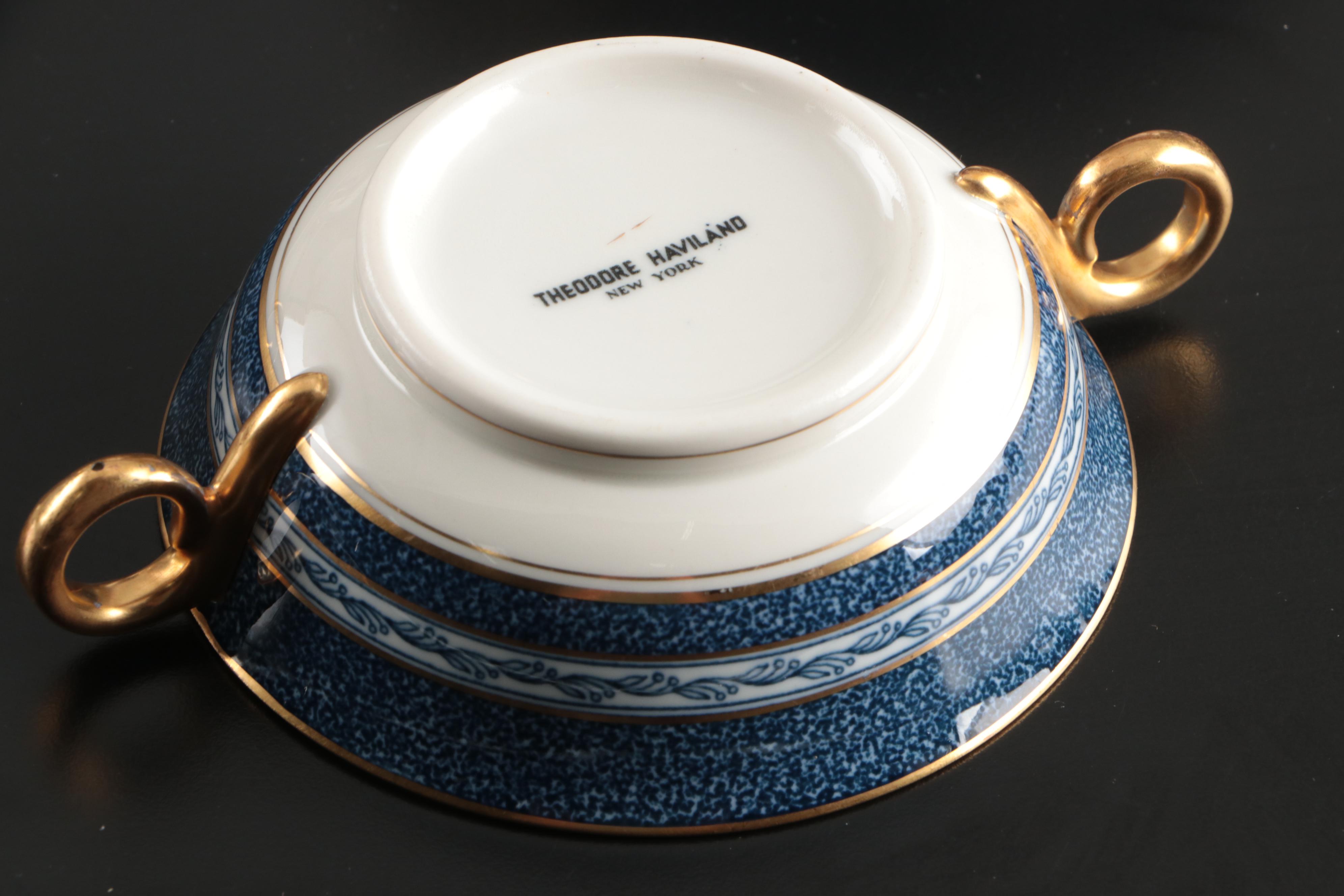 Haviland "Mosaic Cobalt Blue" Porcelain Dinnerware