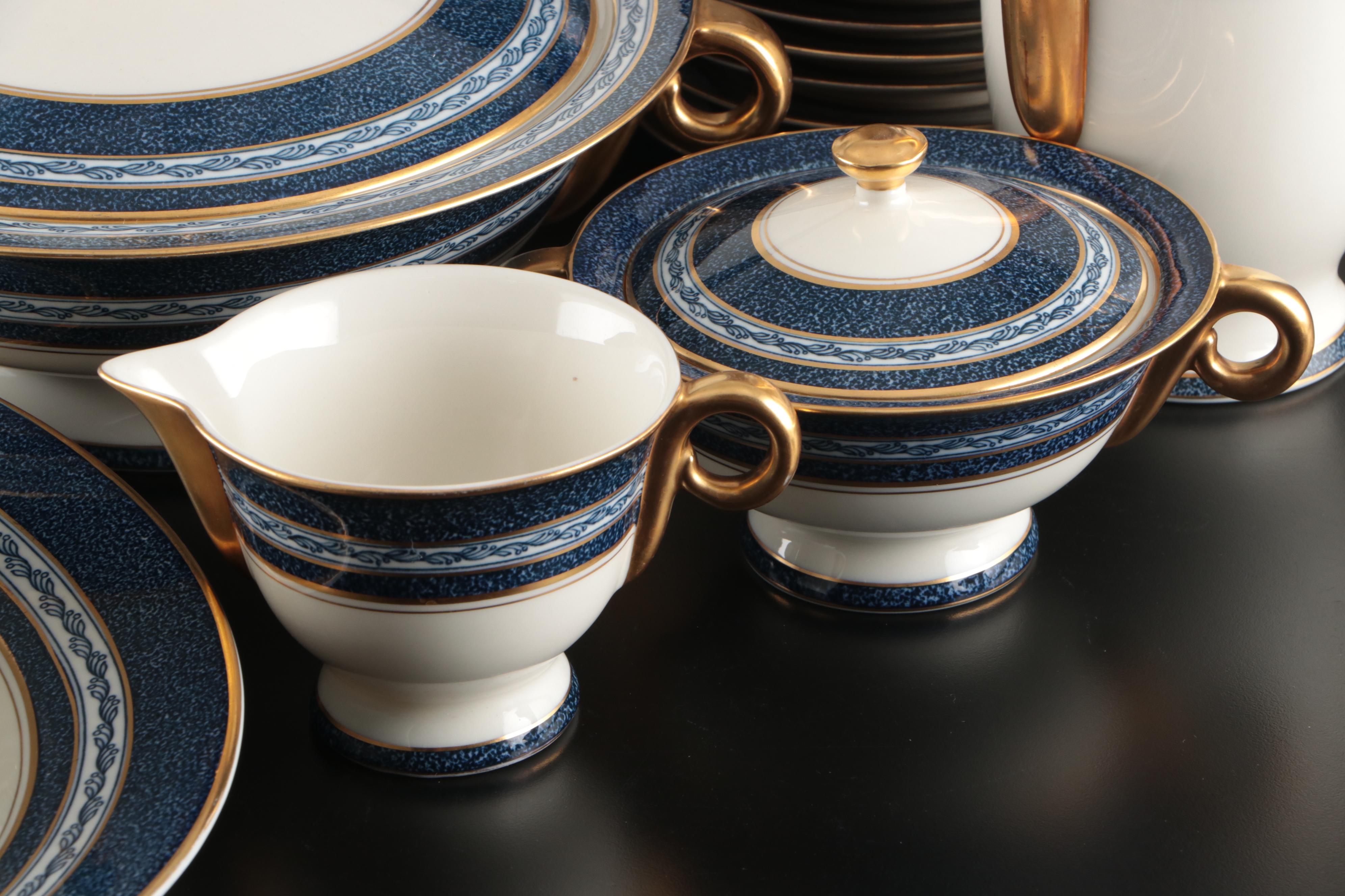 Haviland "Mosaic Cobalt Blue" Porcelain Dinnerware