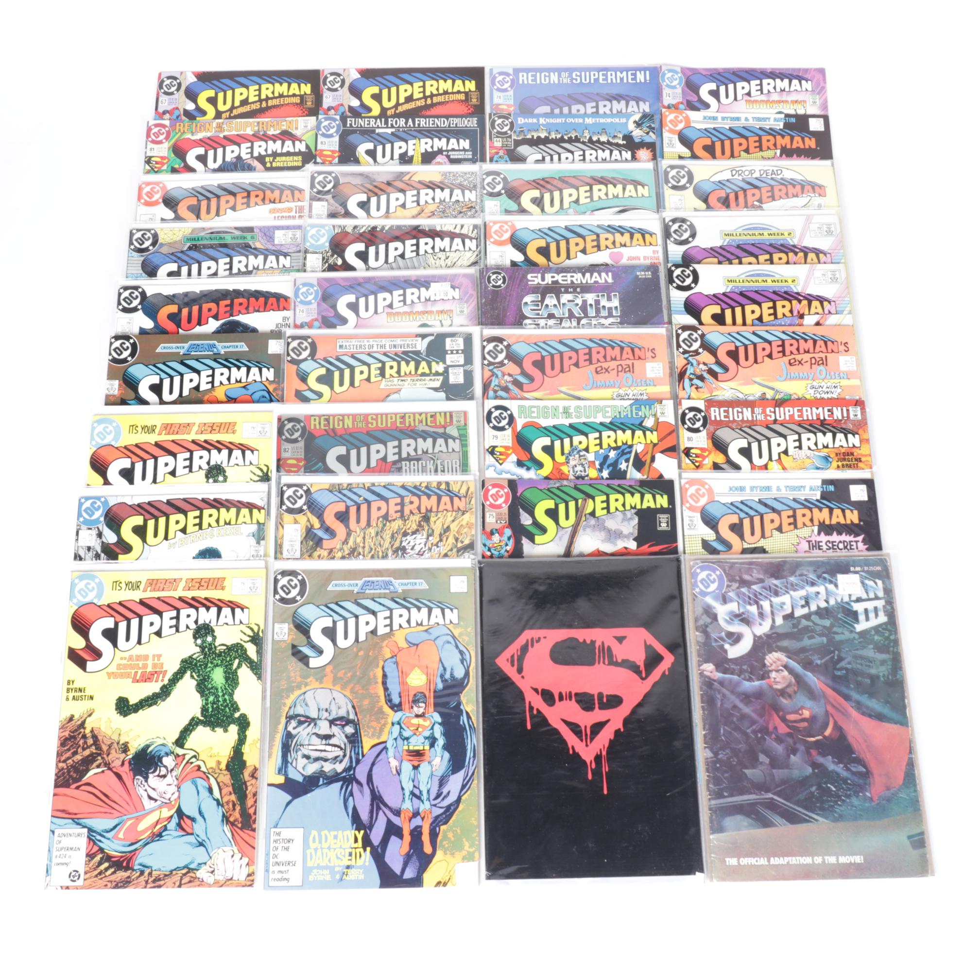 DC Comics "Superman" Bronze to Copper Age Comic Collection