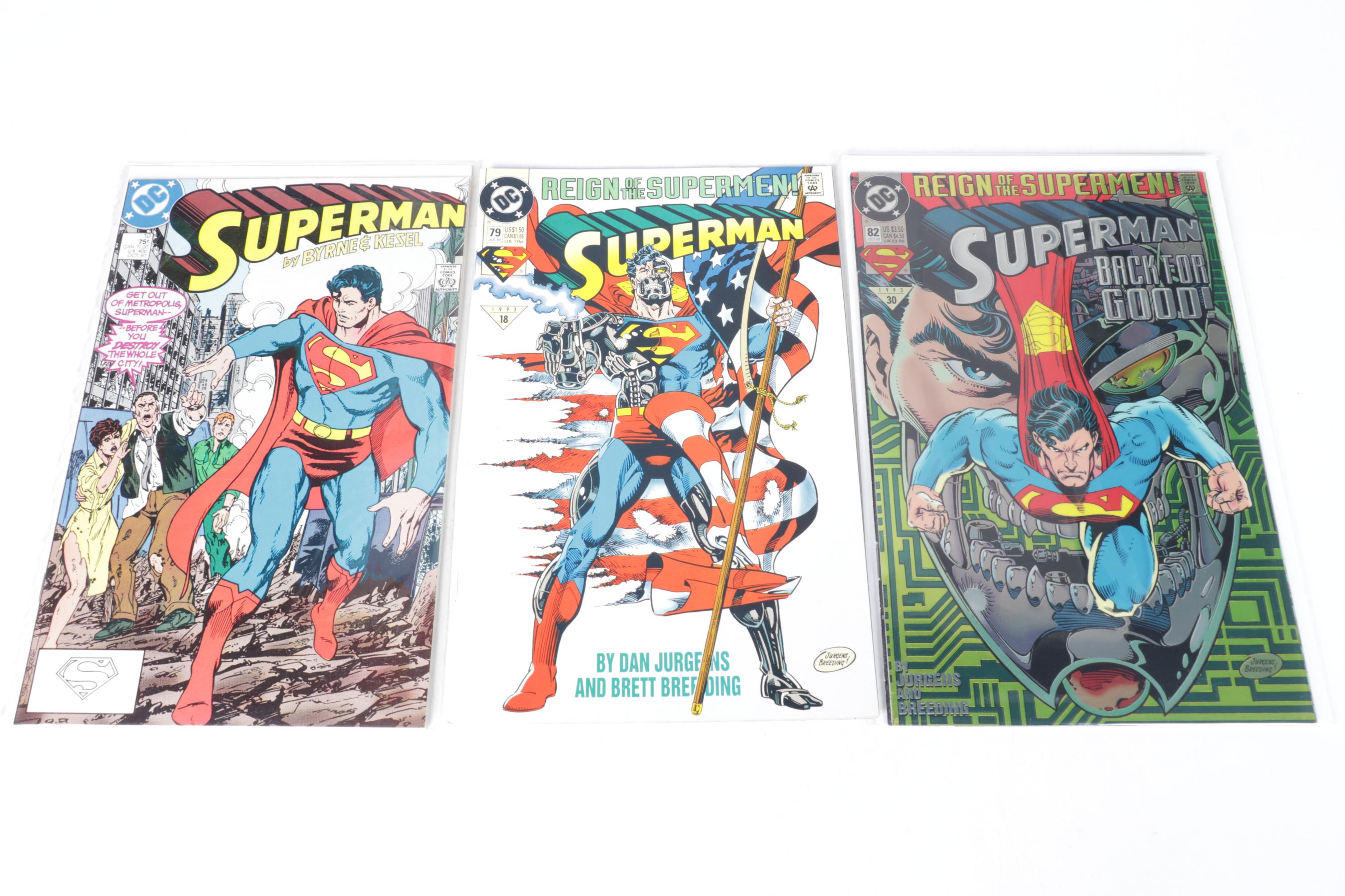 DC Comics "Superman" Bronze to Copper Age Comic Collection