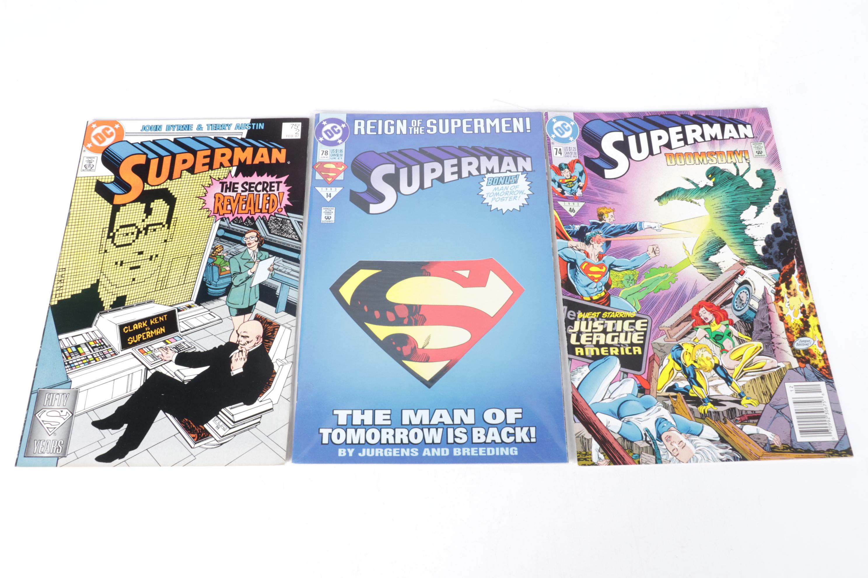 DC Comics "Superman" Bronze to Copper Age Comic Collection