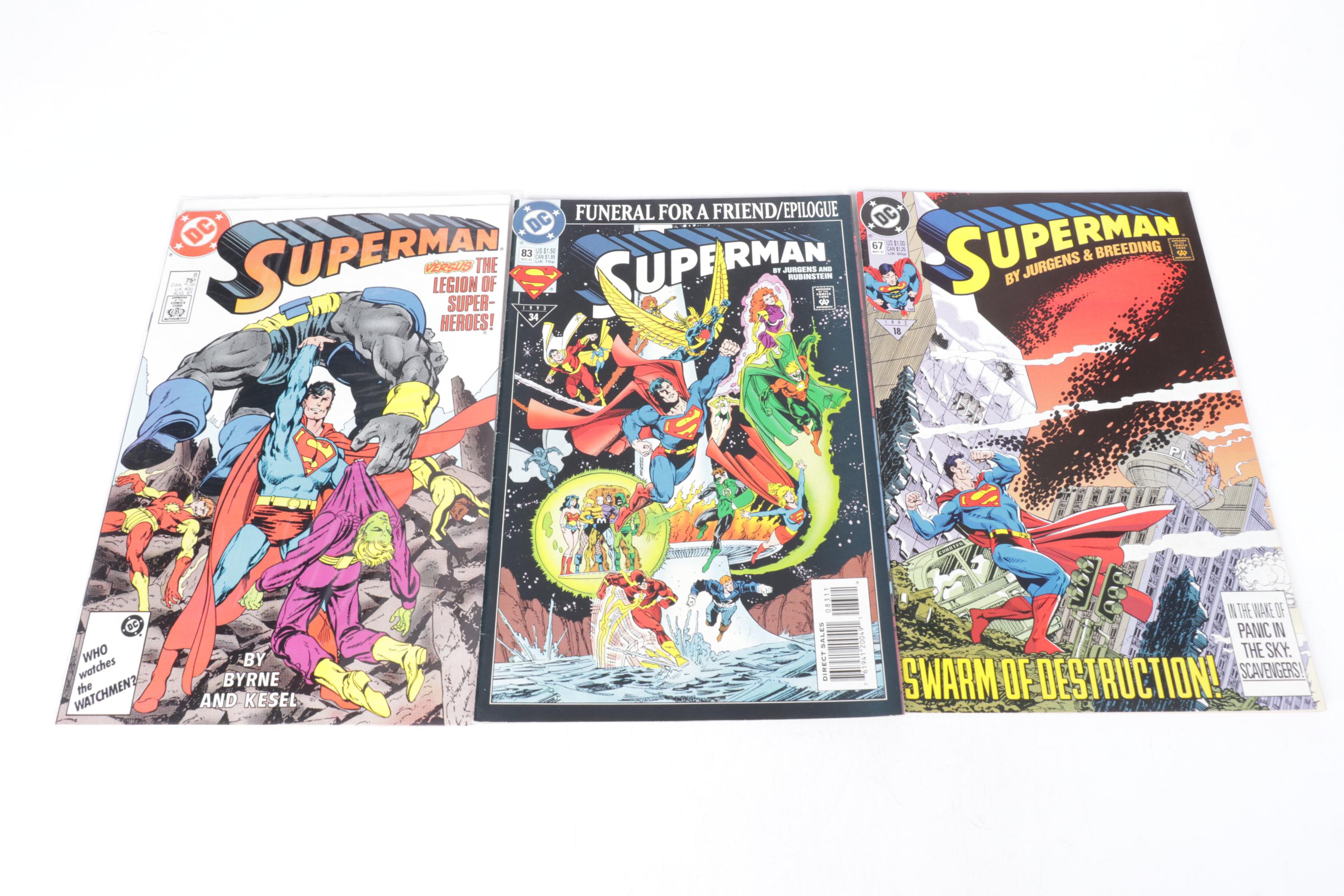 DC Comics "Superman" Bronze to Copper Age Comic Collection