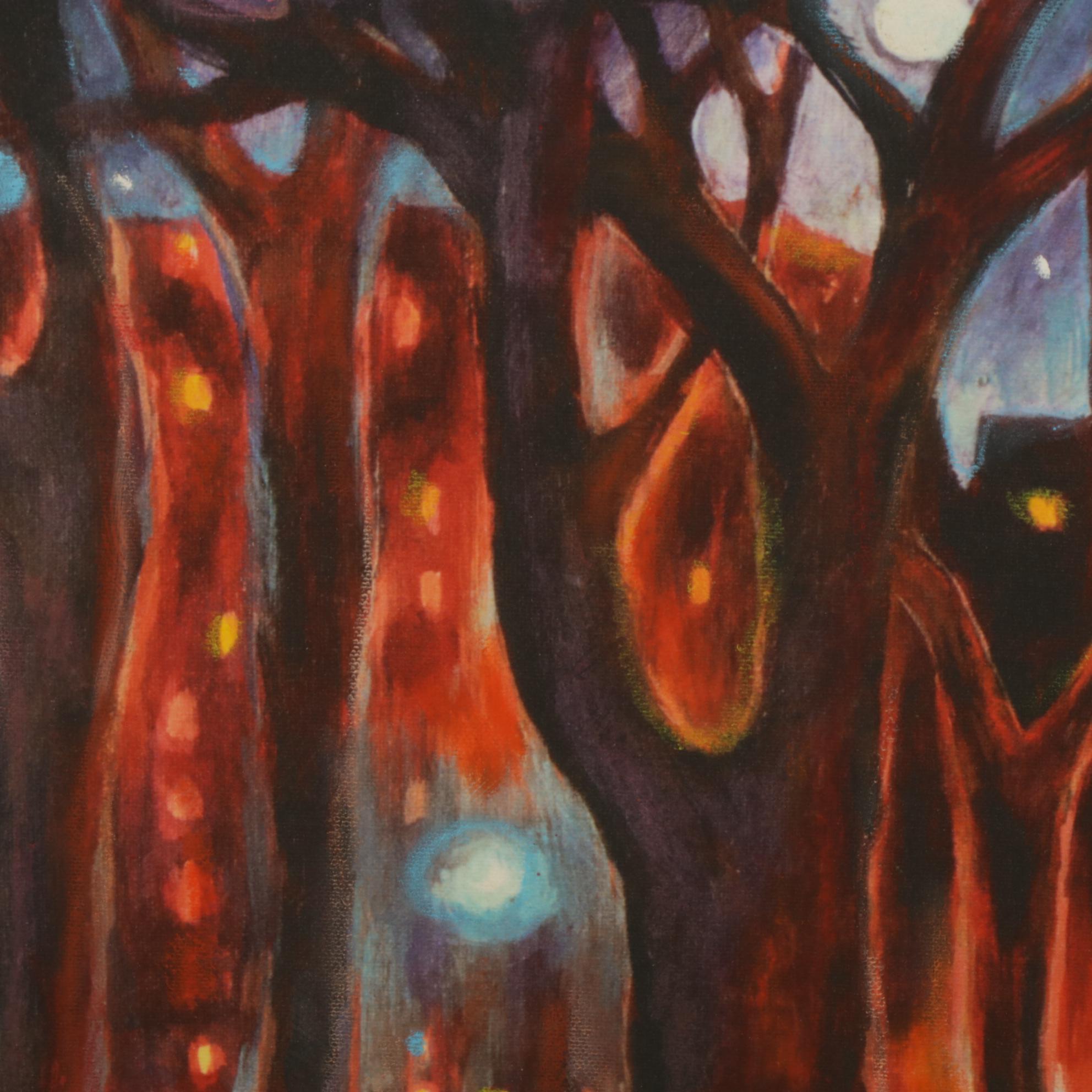 Genie Kalve "City Moons" Oil Painting, 2007