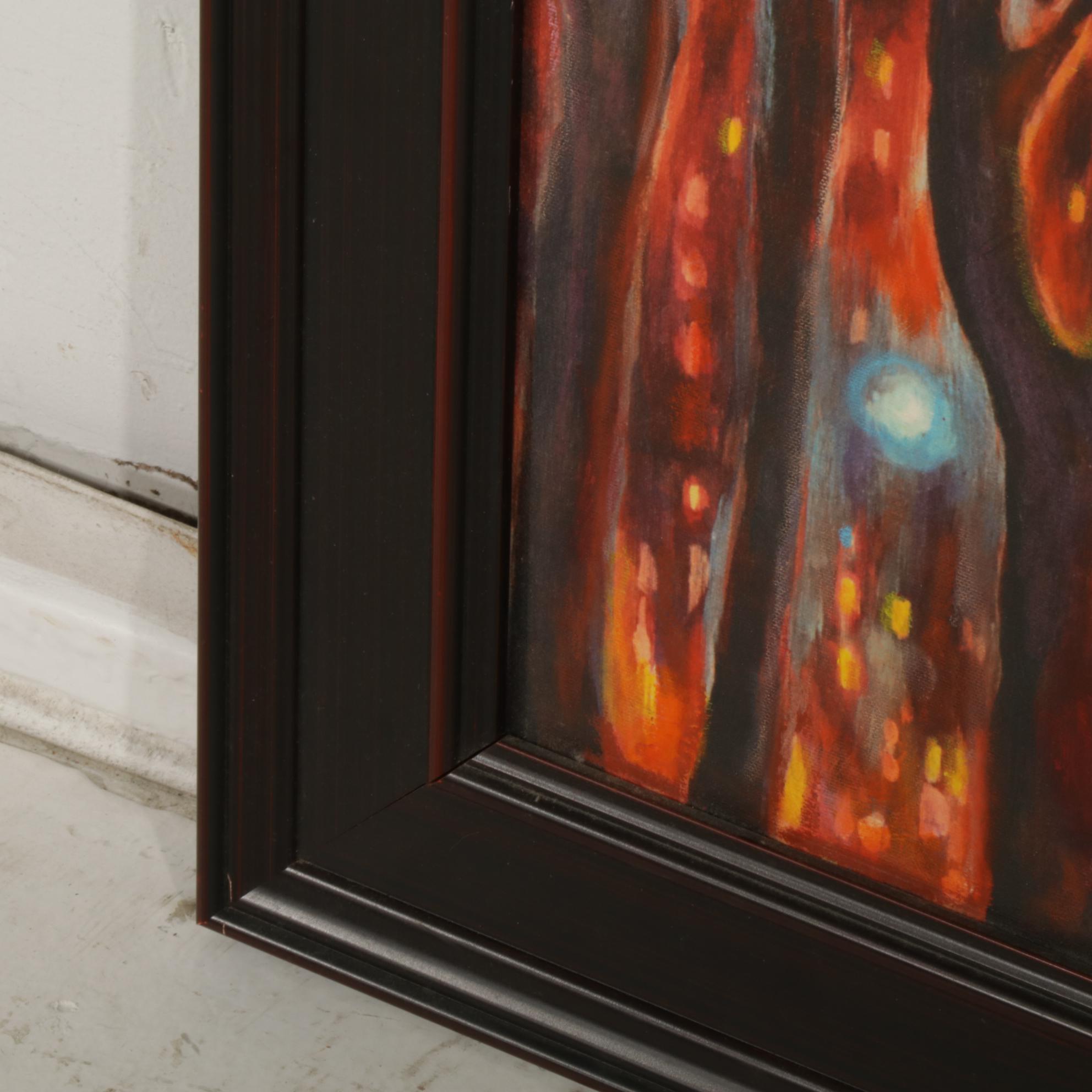 Genie Kalve "City Moons" Oil Painting, 2007