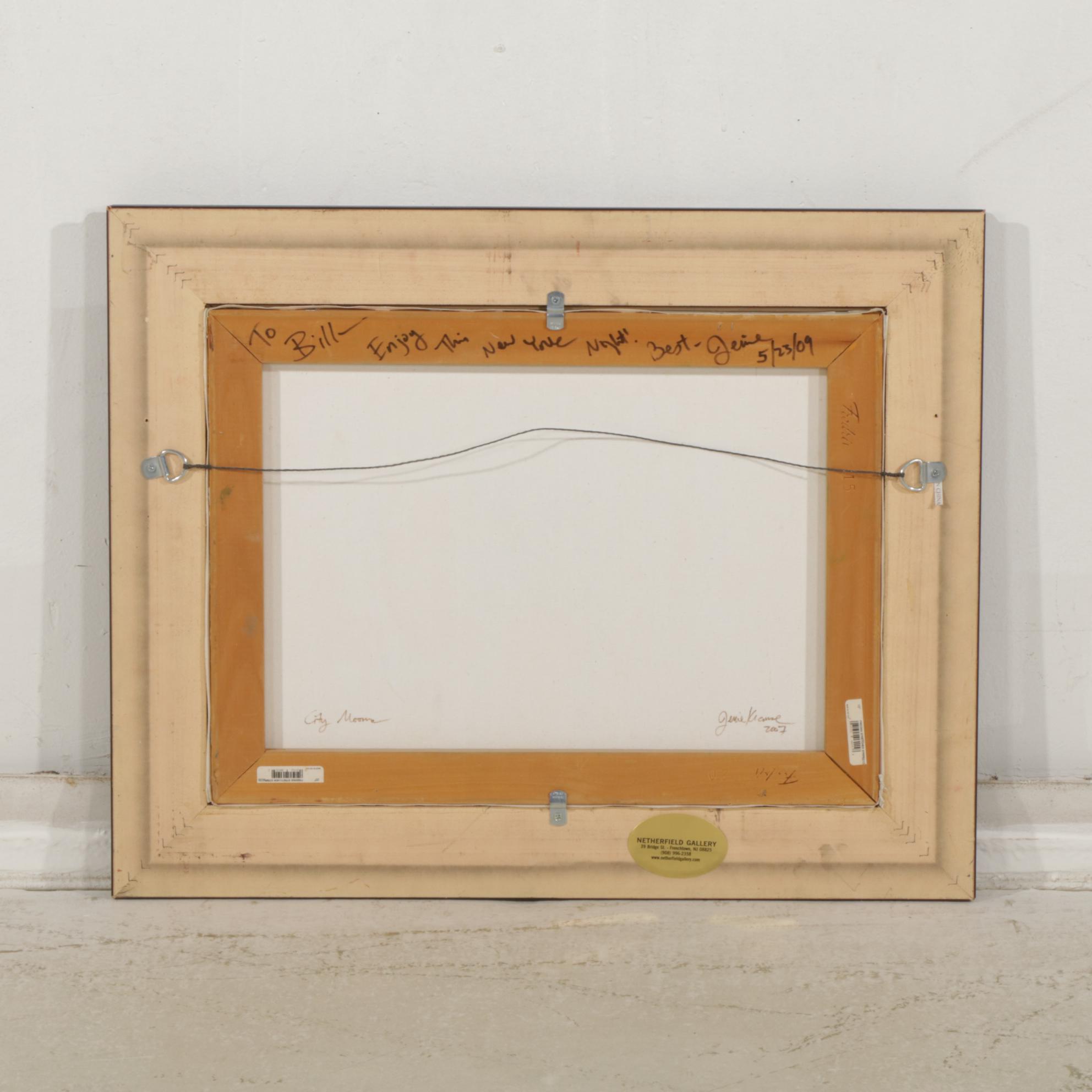 Genie Kalve "City Moons" Oil Painting, 2007