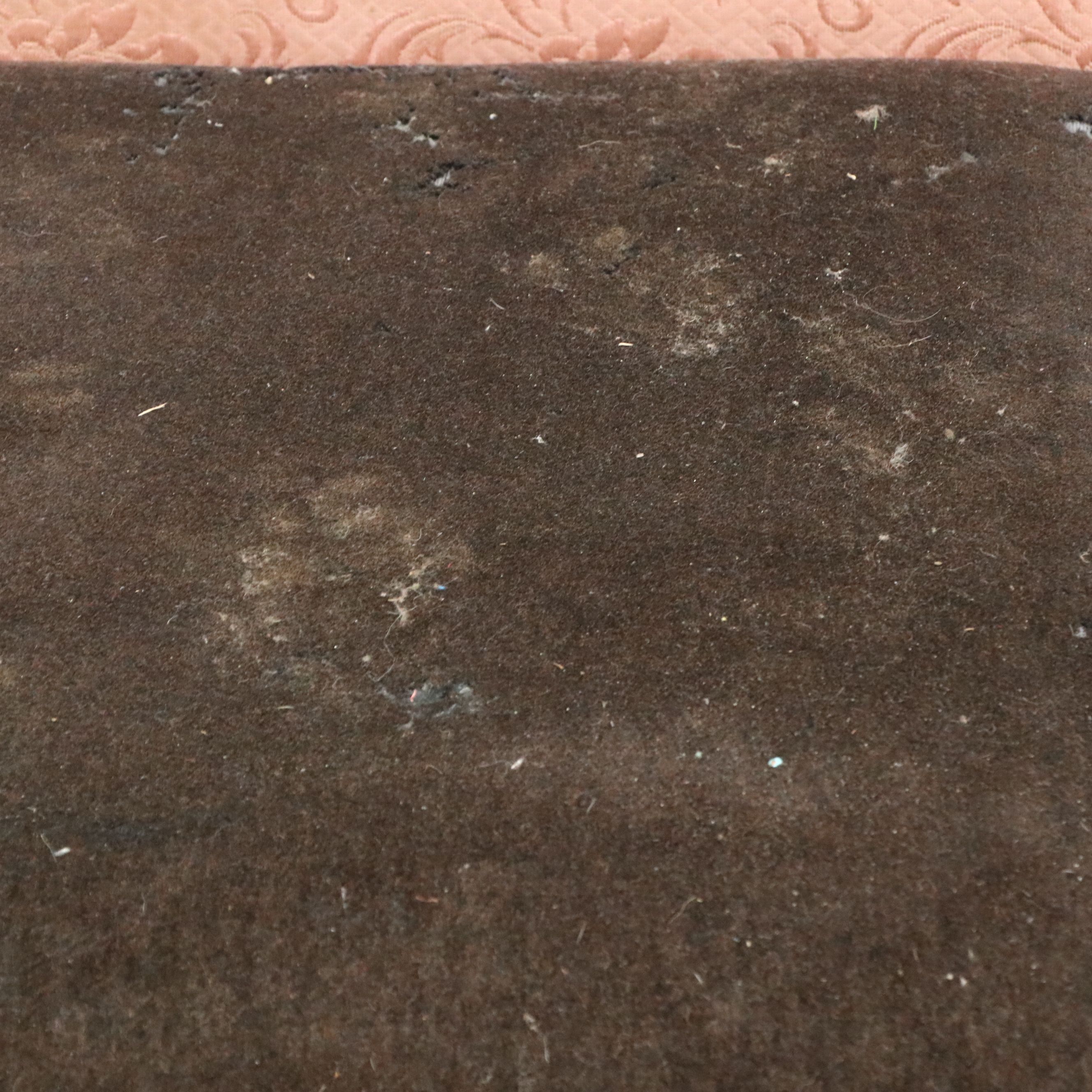 Victorian Brocade Upholstered Carved Mahogany Sofa, Late 19th Century