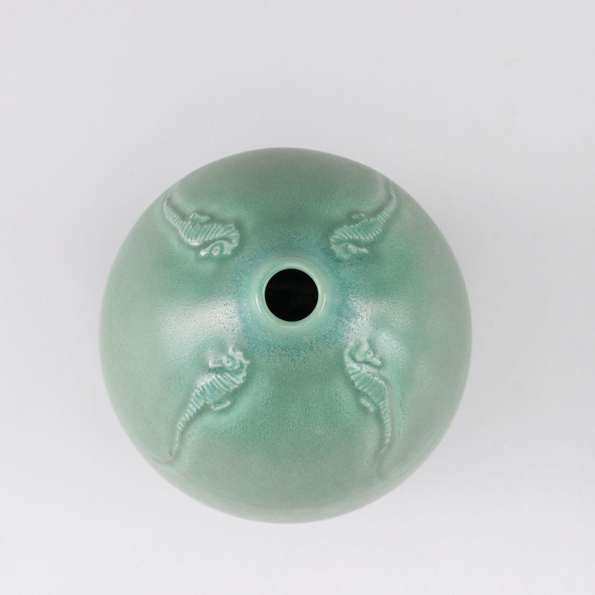 Linda Michalek "Seahorse" and "Ginkgo" Matte Finish Vases