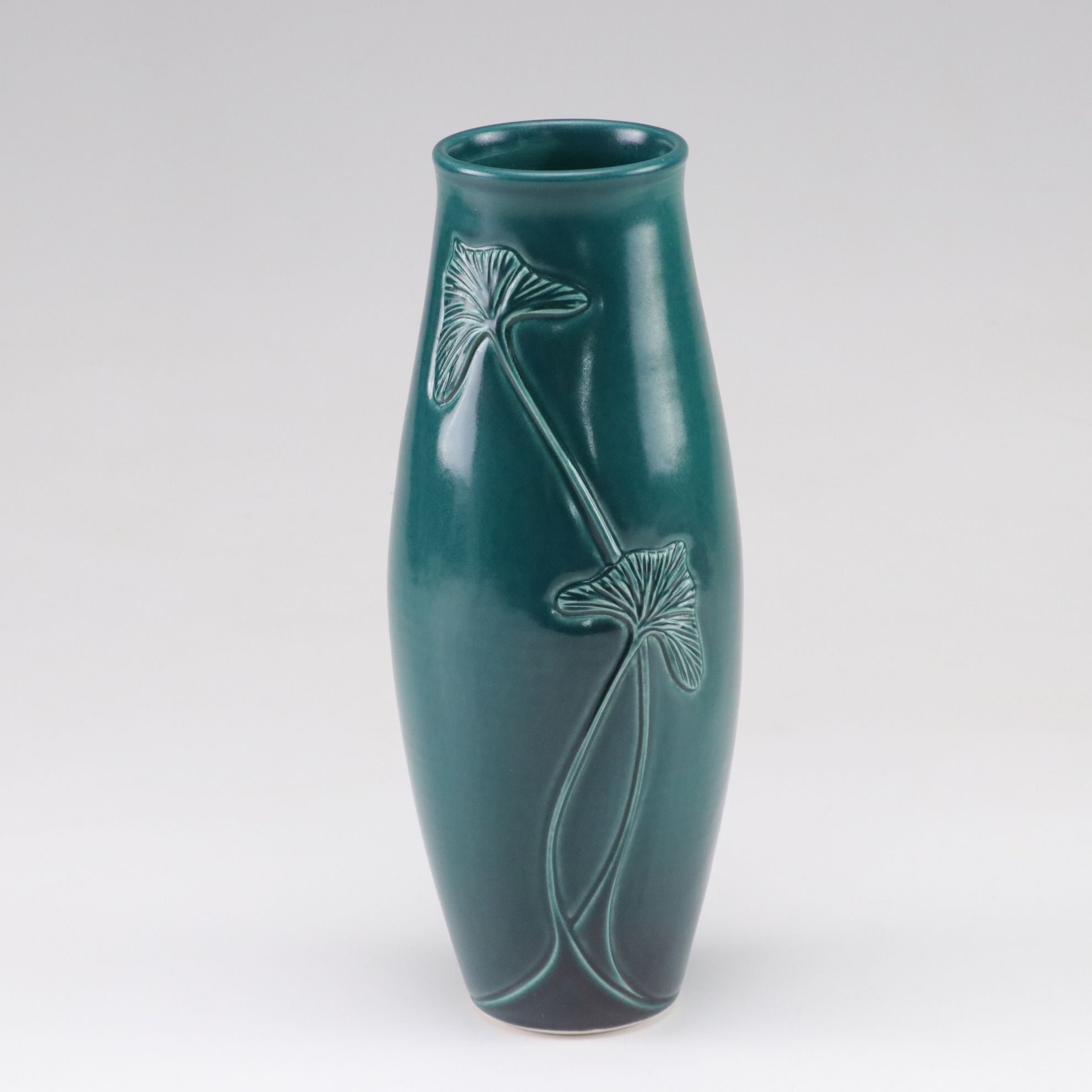 Linda Michalek "Seahorse" and "Ginkgo" Matte Finish Vases