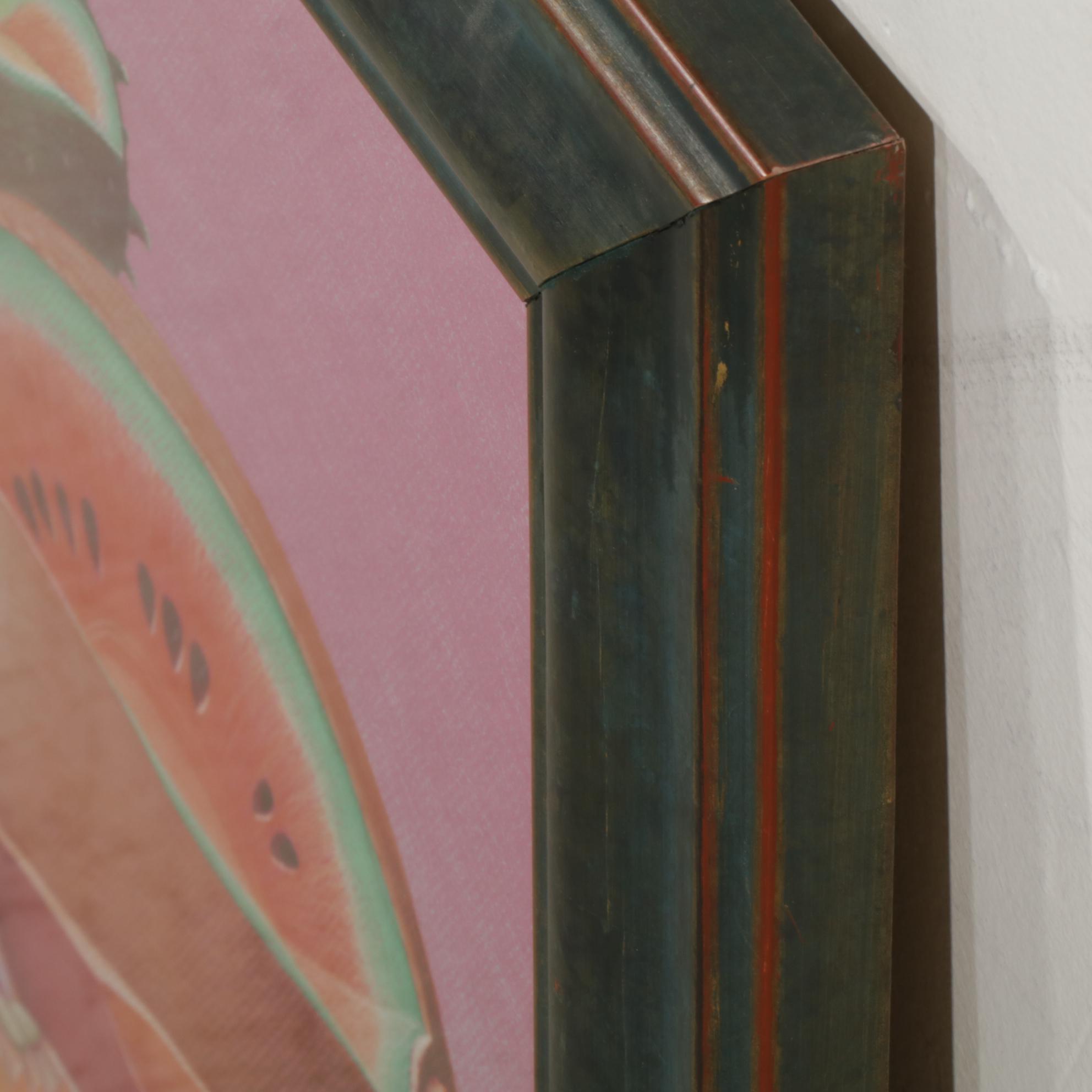 Antonio Acosta Surrealist Still Life with Litchi,Watermelon and Cantaloupe, 1994