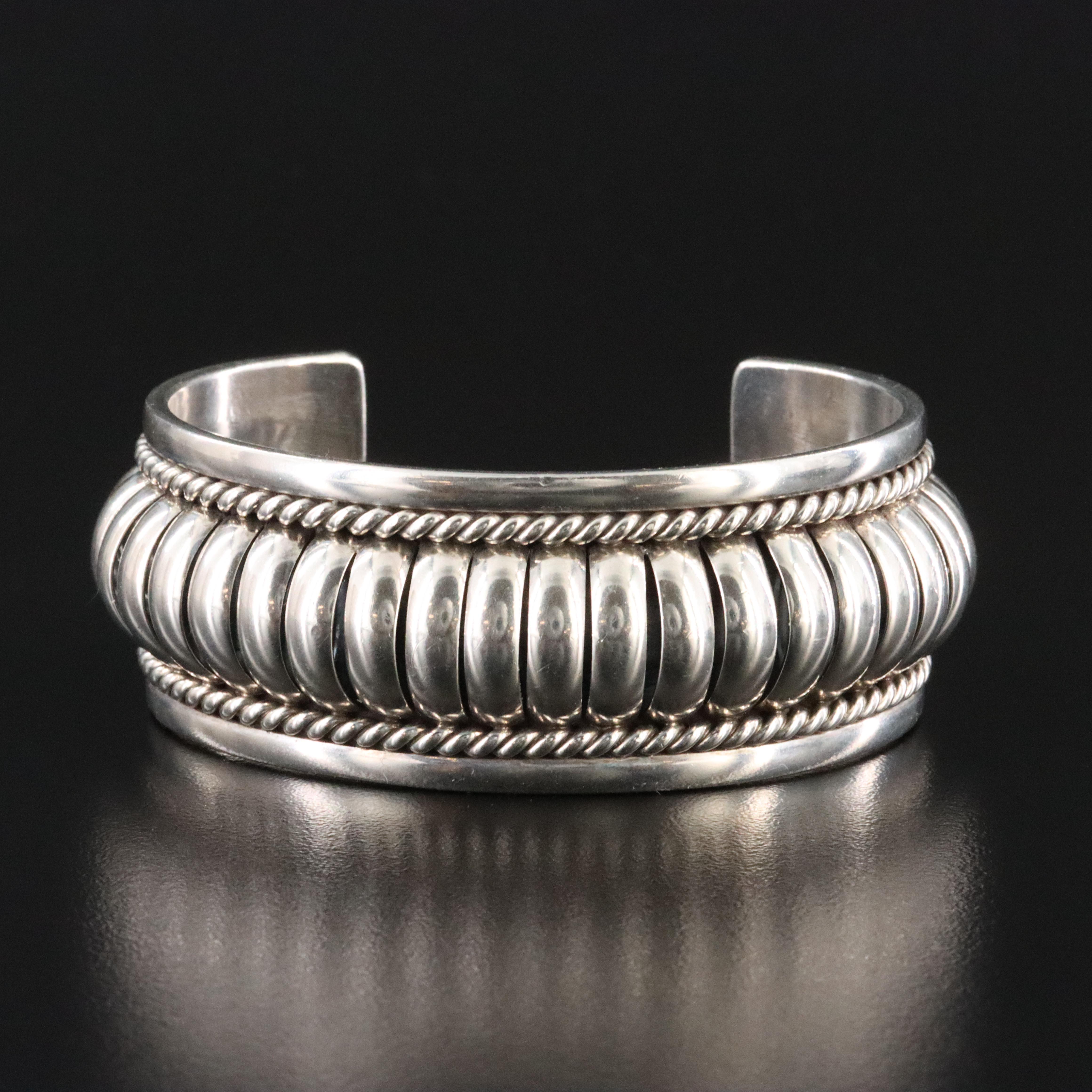 Southwestern Signed Sterling Cuff