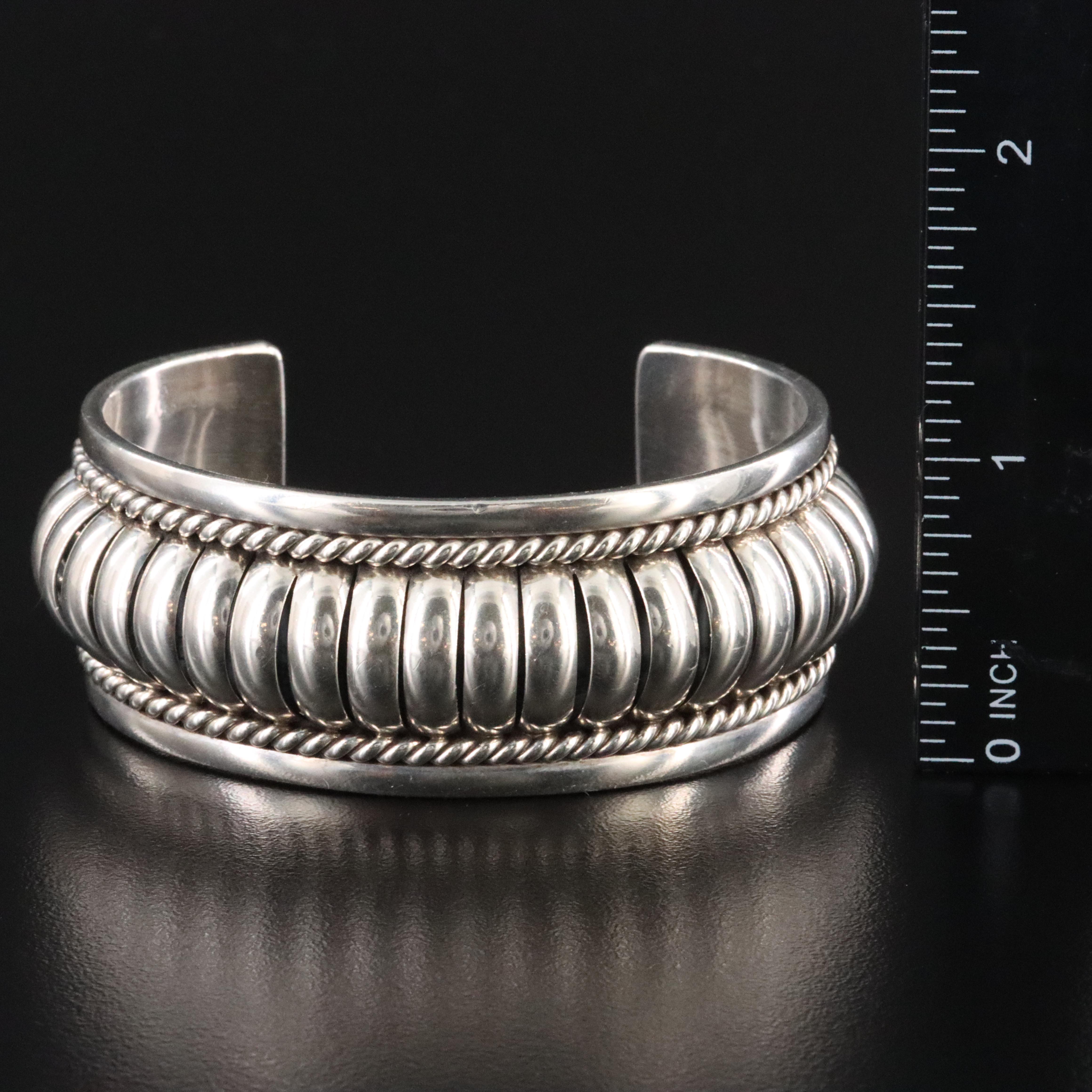 Southwestern Signed Sterling Cuff