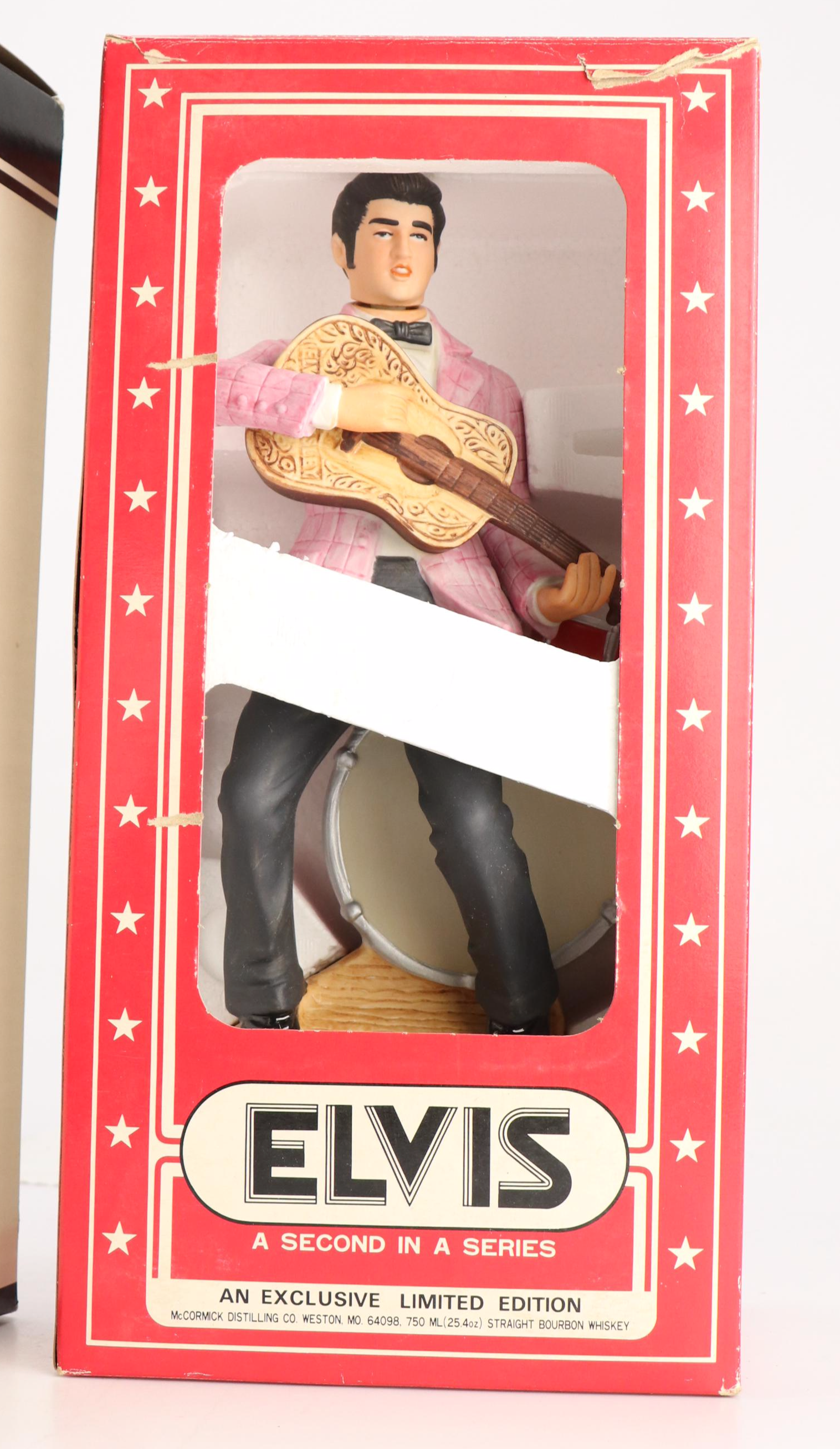 McCormick Elvis Presley Decanters with Collectors Plates and Other Décor