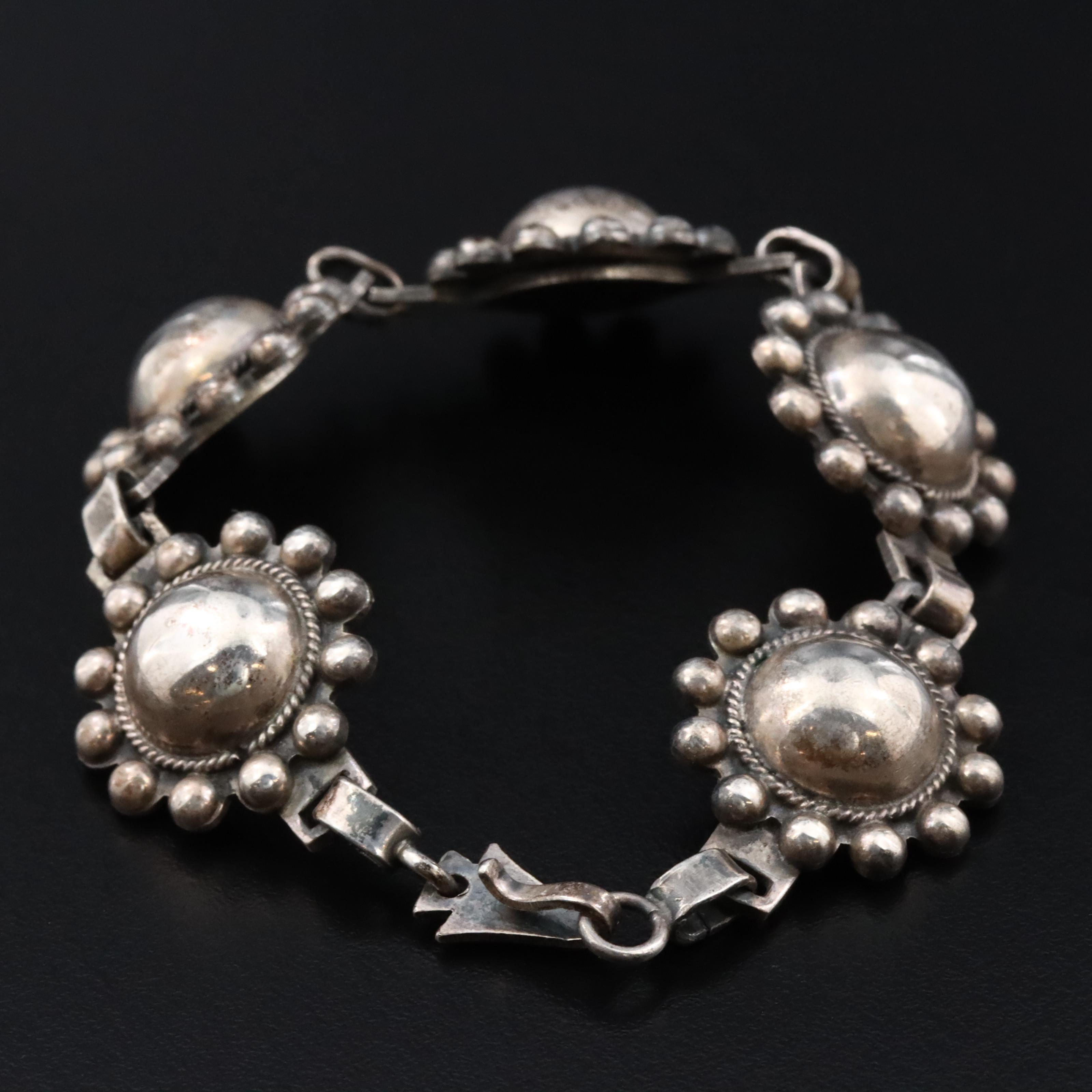 Sterling Sun Link Bracelet