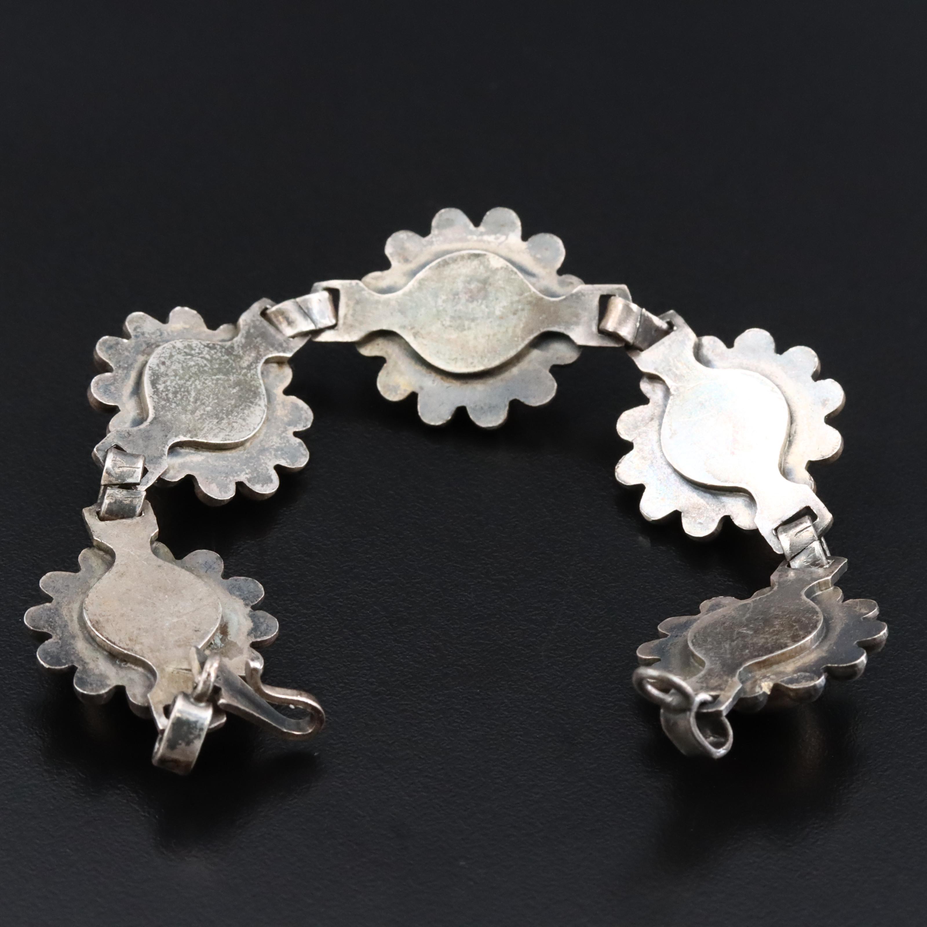 Sterling Sun Link Bracelet